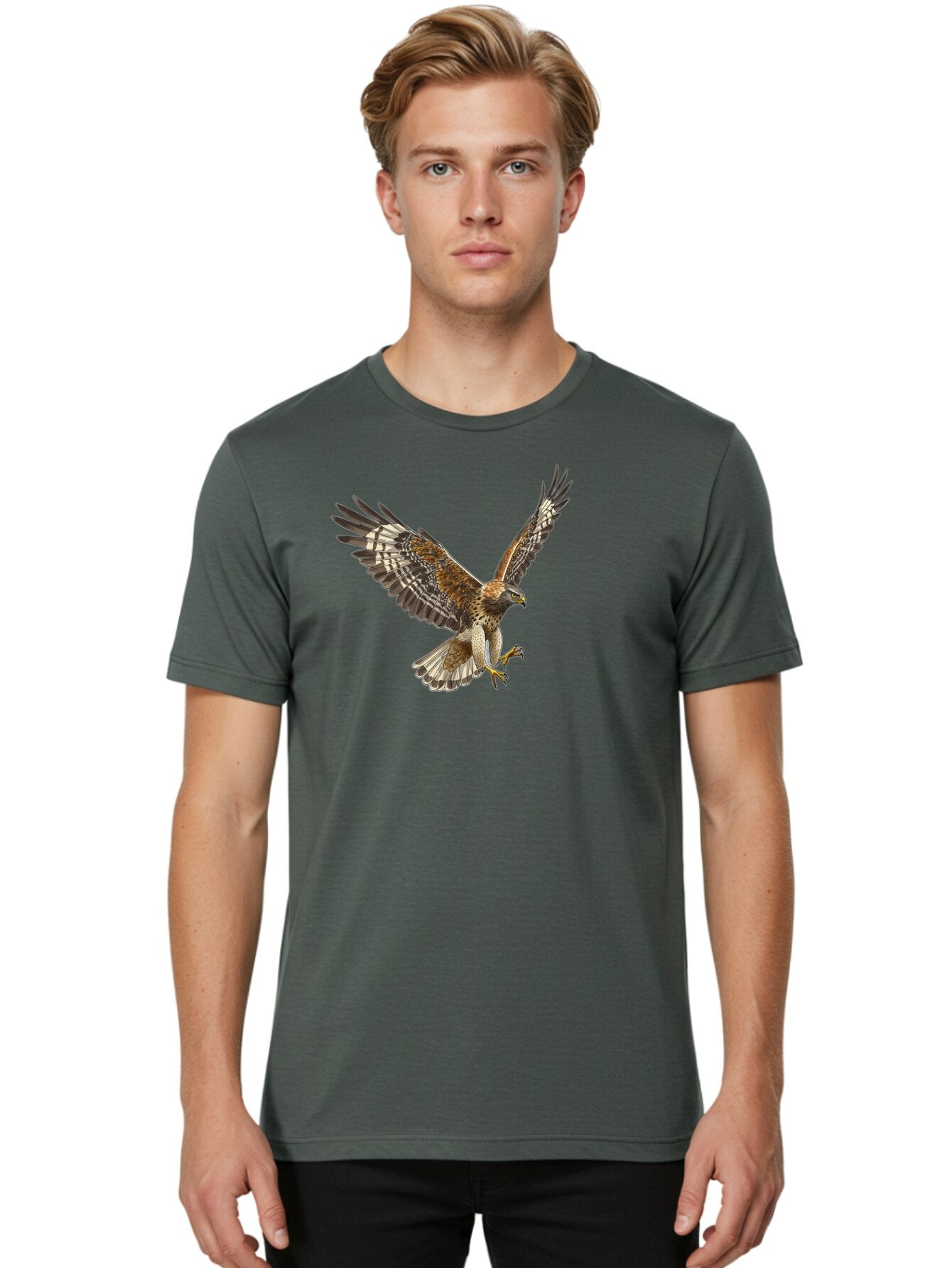 Bird-Of-Prey-In-Flight Men'S Graphic Tee, 100% Cotton, Comfortable Casual Summer Wear, Machine Washable, Vintage Camera, Old Camera, Antique Camera, Black Camera, Classic Photography, Photography Equipment, Nostalgic Device, Film Camera, Bao122 17