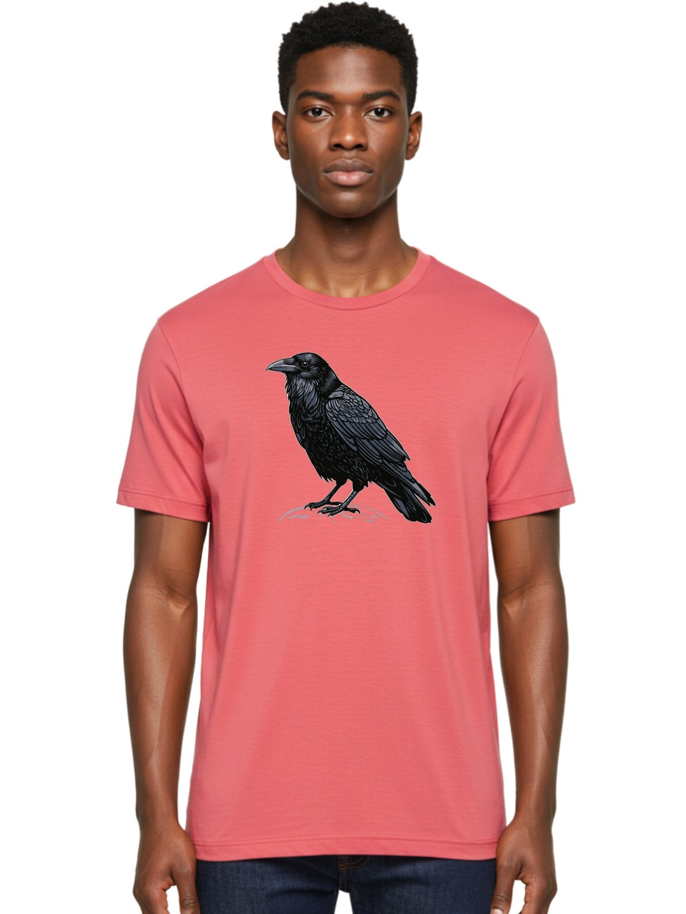 Black-Crow-1 Men'S Graphic Tee, 100% Cotton, Comfortable Casual Summer Wear, Machine Washable, Vintage Camera, Old Camera, Antique Camera, Black Camera, Classic Photography, Photography Equipment, Nostalgic Device, Film Camera, Camera Art Bao125 23