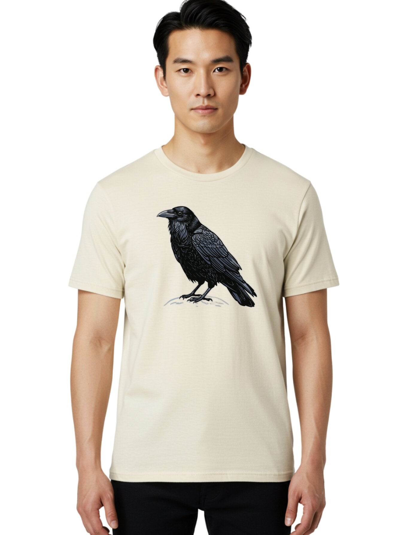 Black-Crow-1 Men'S Graphic Tee, 100% Cotton, Comfortable Casual Summer Wear, Machine Washable, Vintage Camera, Old Camera, Antique Camera, Black Camera, Classic Photography, Photography Equipment, Nostalgic Device, Film Camera, Camera Art Bao125 21