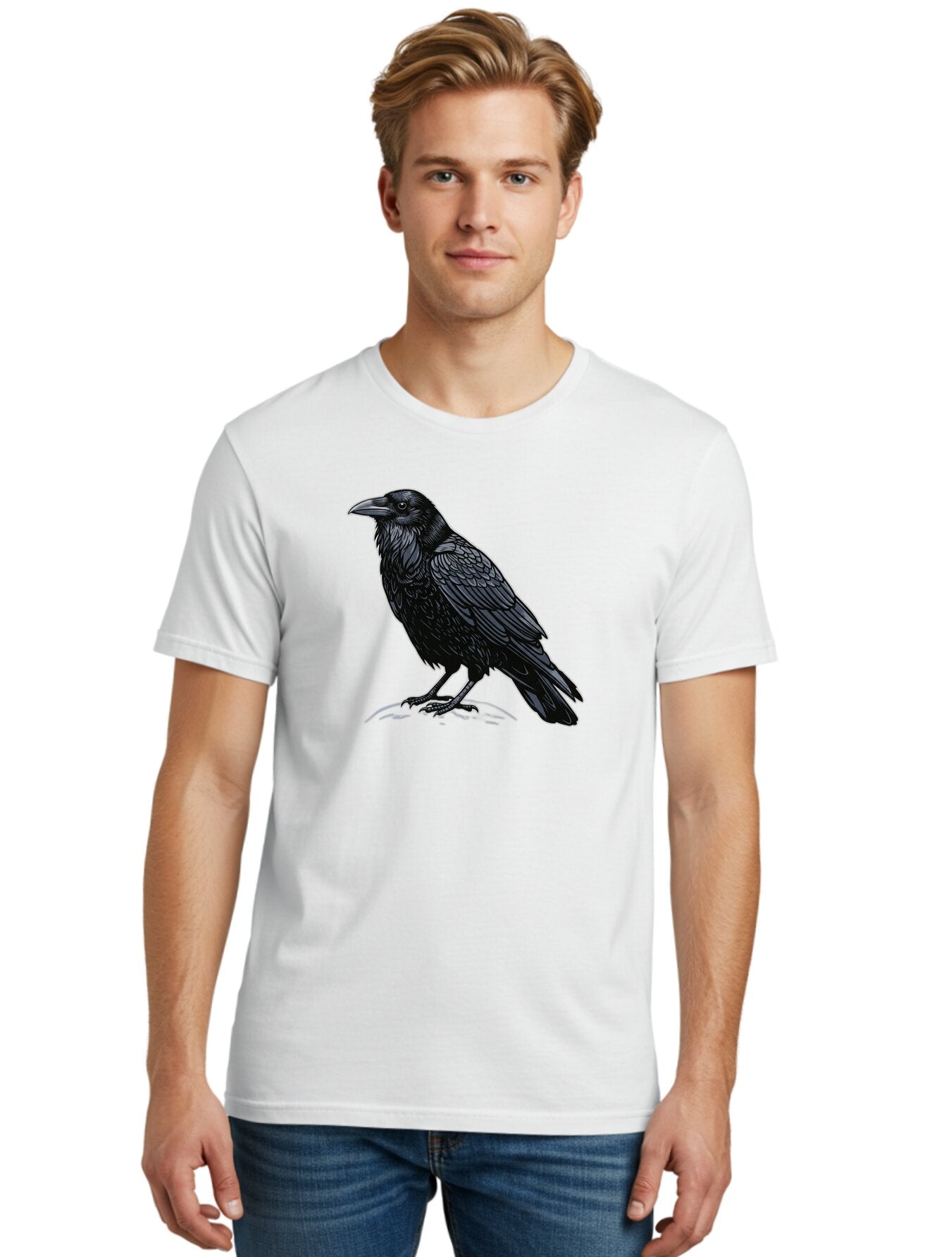 Black-Crow-1 Men'S Graphic Tee, 100% Cotton, Comfortable Casual Summer Wear, Machine Washable, Vintage Camera, Old Camera, Antique Camera, Black Camera, Classic Photography, Photography Equipment, Nostalgic Device, Film Camera, Camera Art Bao125 20