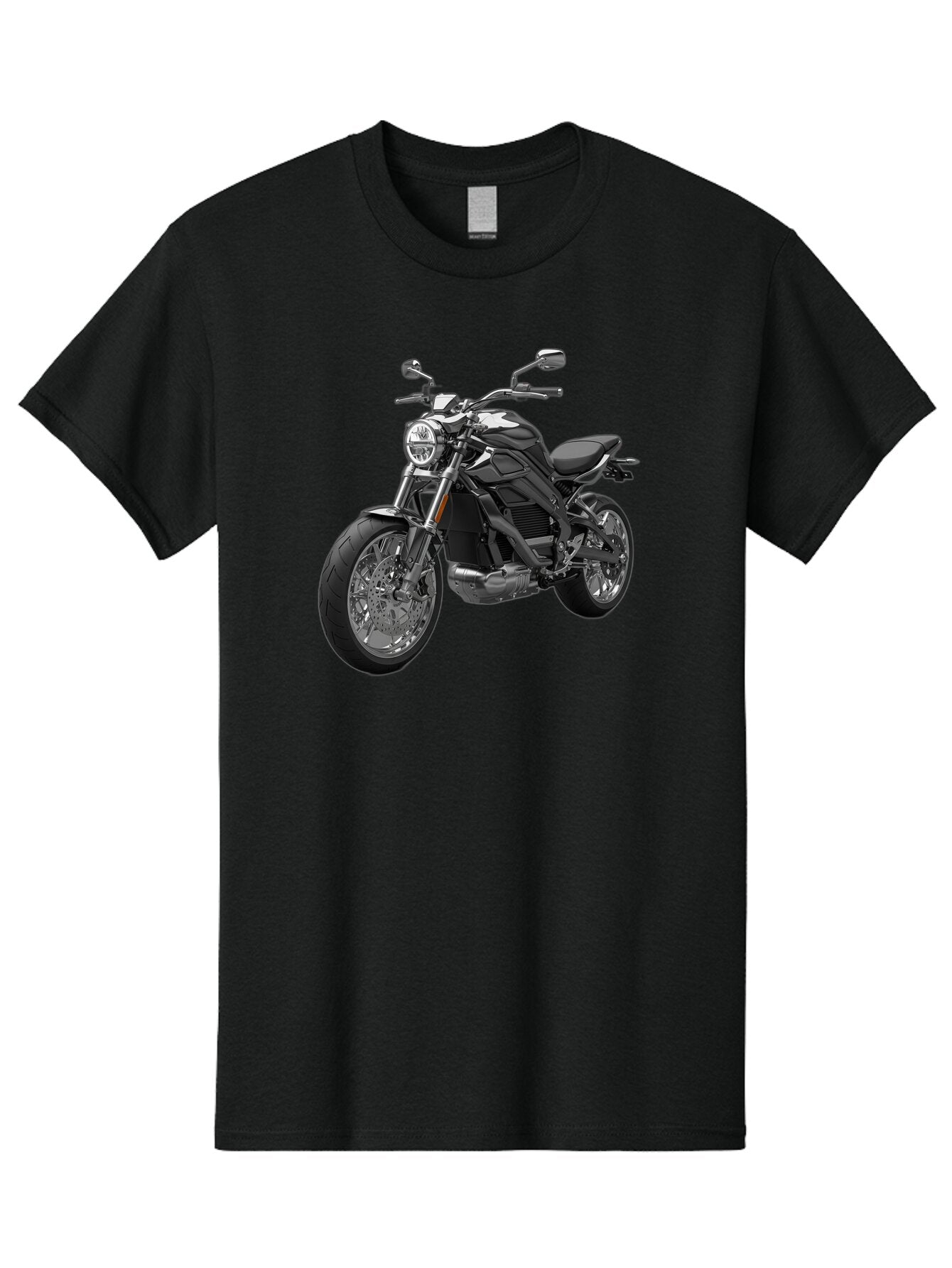 Black-Motorcycle-1 Men'S Graphic Tee, 100% Cotton, Comfortable Casual Summer Wear, Machine Washable, Vintage Camera, Old Camera, Antique Camera, Black Camera, Classic Photography, Photography Equipment, Nostalgic Device, Film Camera, Bao129 15