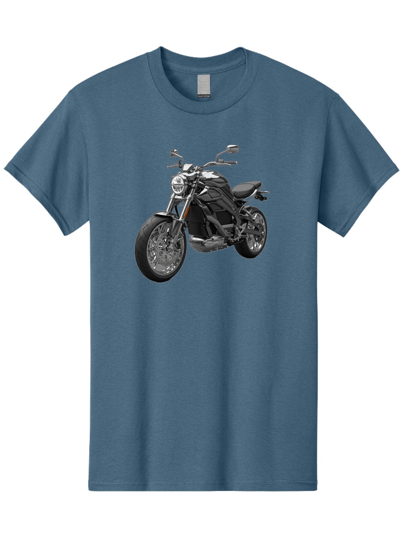 Black-Motorcycle-1 Men'S Graphic Tee, 100% Cotton, Comfortable Casual Summer Wear, Machine Washable, Vintage Camera, Old Camera, Antique Camera, Black Camera, Classic Photography, Photography Equipment, Nostalgic Device, Film Camera, Bao129 9