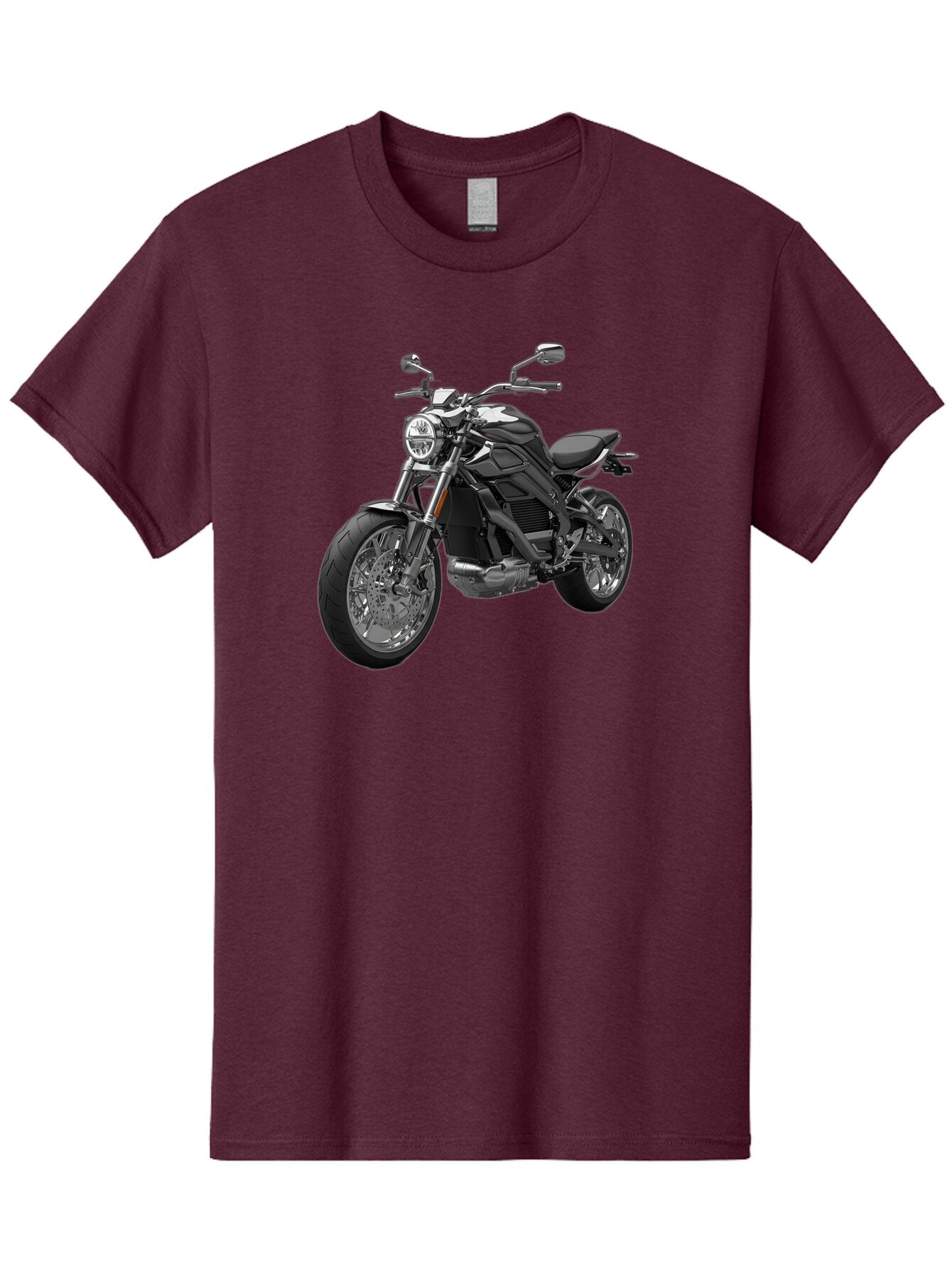 Black-Motorcycle-1 Men'S Graphic Tee, 100% Cotton, Comfortable Casual Summer Wear, Machine Washable, Vintage Camera, Old Camera, Antique Camera, Black Camera, Classic Photography, Photography Equipment, Nostalgic Device, Film Camera, Bao129 3