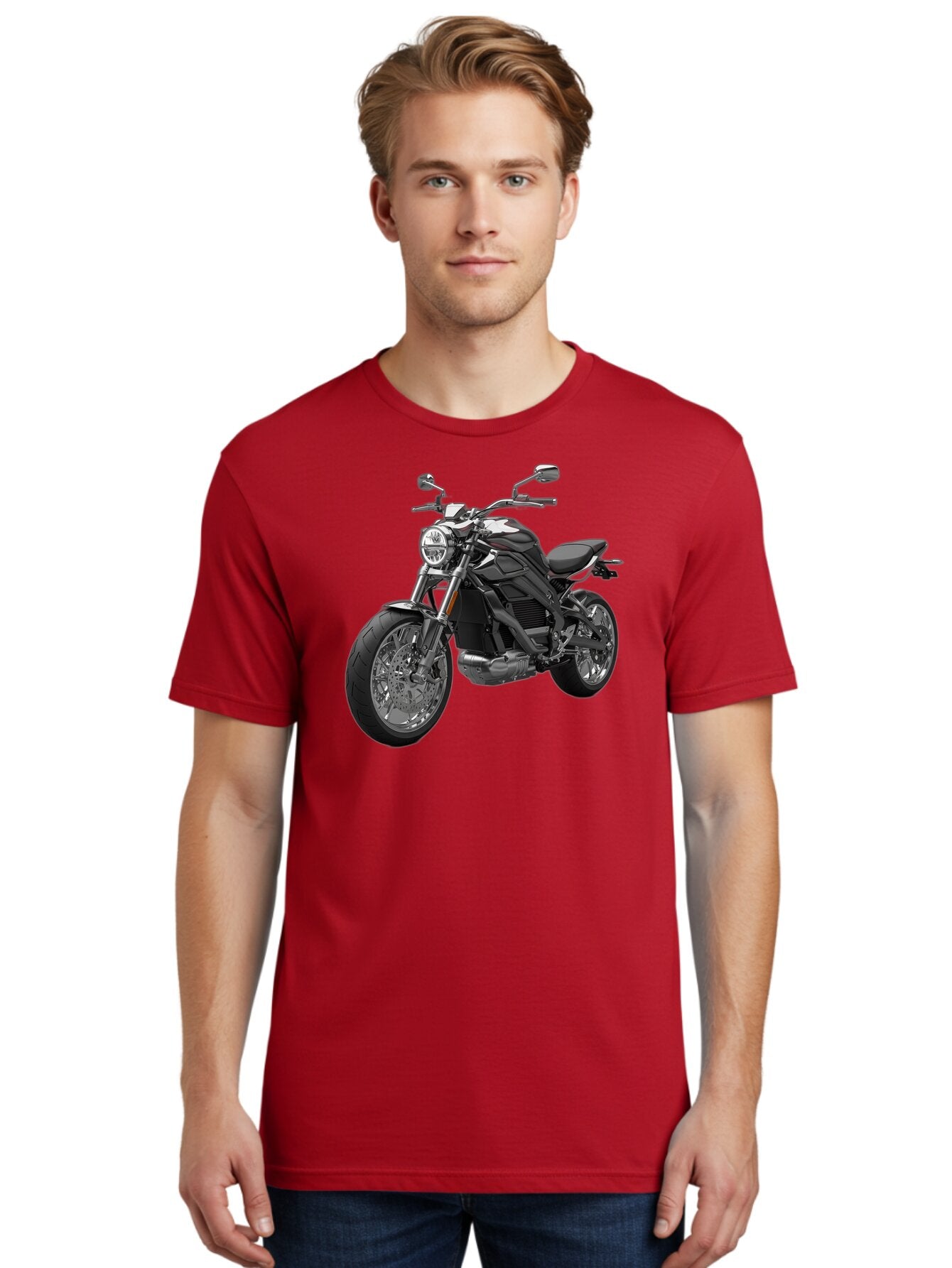 Black-Motorcycle-1 Men'S Graphic Tee, 100% Cotton, Comfortable Casual Summer Wear, Machine Washable, Vintage Camera, Old Camera, Antique Camera, Black Camera, Classic Photography, Photography Equipment, Nostalgic Device, Film Camera, Bao129 18