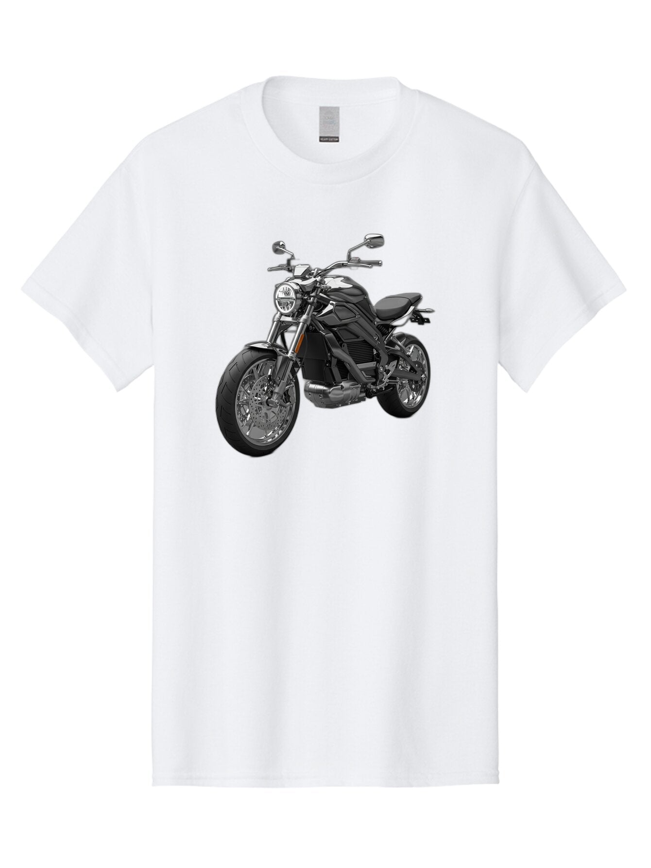 Black-Motorcycle-1 Men'S Graphic Tee, 100% Cotton, Comfortable Casual Summer Wear, Machine Washable, Vintage Camera, Old Camera, Antique Camera, Black Camera, Classic Photography, Photography Equipment, Nostalgic Device, Film Camera, Bao129 7