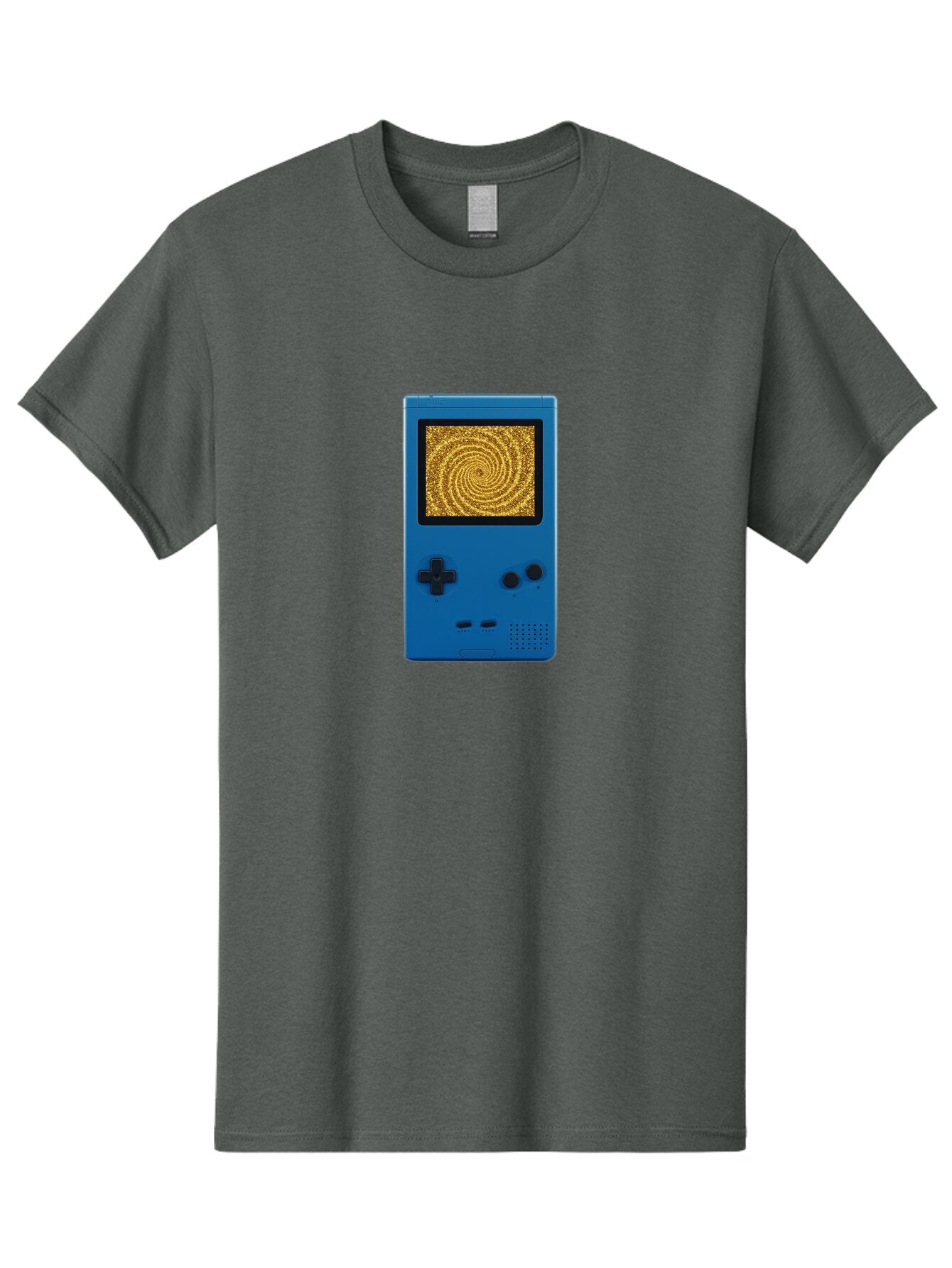 Blue-Gameboy Men'S Graphic Tee, 100% Cotton, Comfortable Casual Summer Wear, Machine Washable, Vintage Camera, Old Camera, Antique Camera, Black Camera, Classic Photography, Photography Equipment, Nostalgic Device, Film Camera, Camera Art Bao137 10