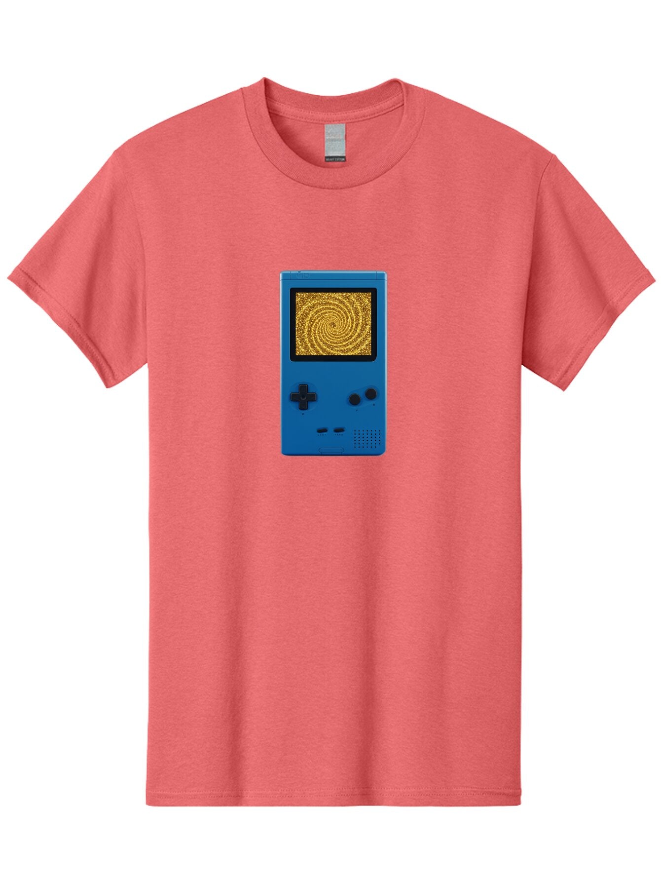 Blue-Gameboy Men'S Graphic Tee, 100% Cotton, Comfortable Casual Summer Wear, Machine Washable, Vintage Camera, Old Camera, Antique Camera, Black Camera, Classic Photography, Photography Equipment, Nostalgic Device, Film Camera, Camera Art Bao137 6