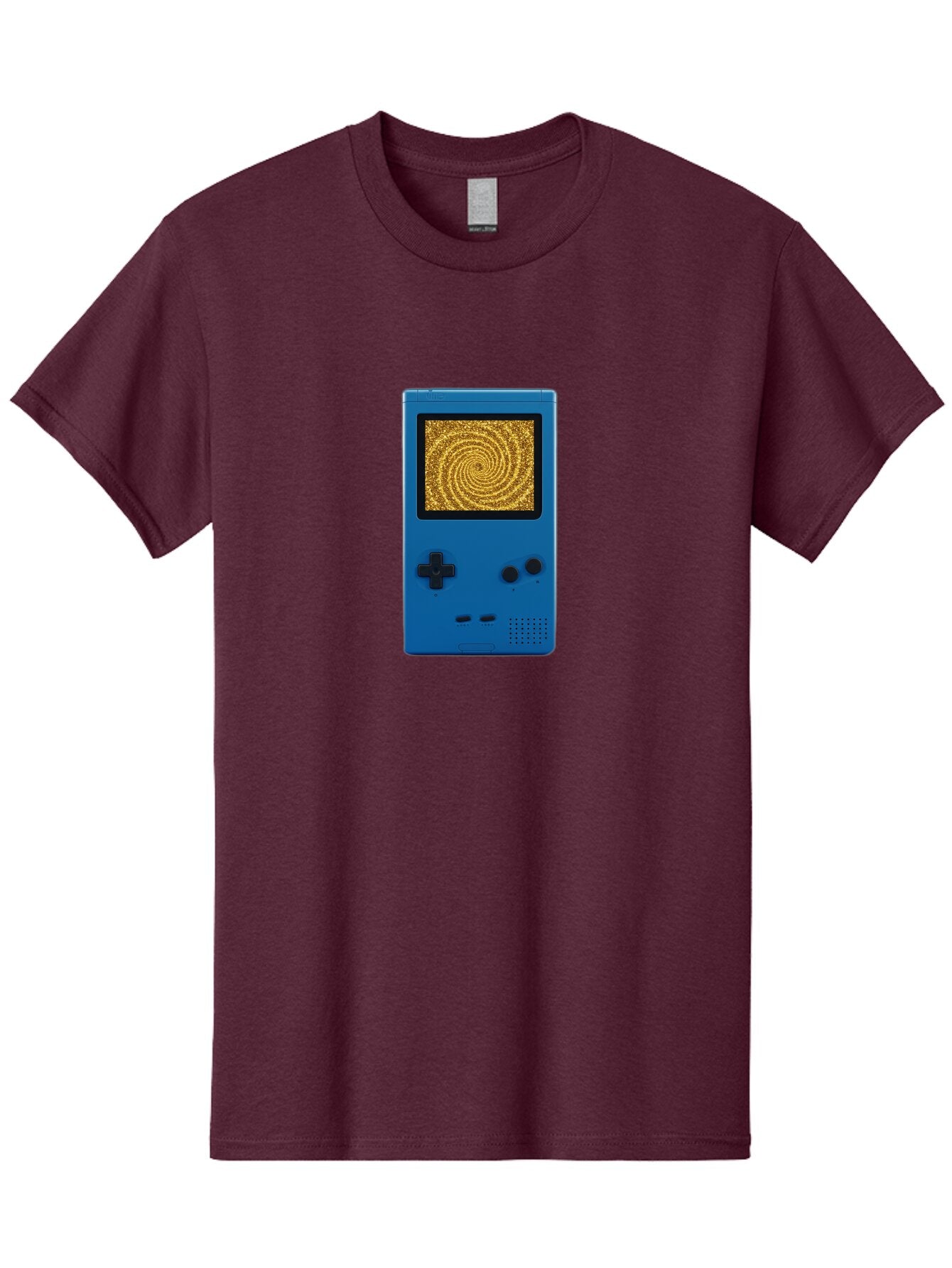 Blue-Gameboy Men'S Graphic Tee, 100% Cotton, Comfortable Casual Summer Wear, Machine Washable, Vintage Camera, Old Camera, Antique Camera, Black Camera, Classic Photography, Photography Equipment, Nostalgic Device, Film Camera, Camera Art Bao137 12