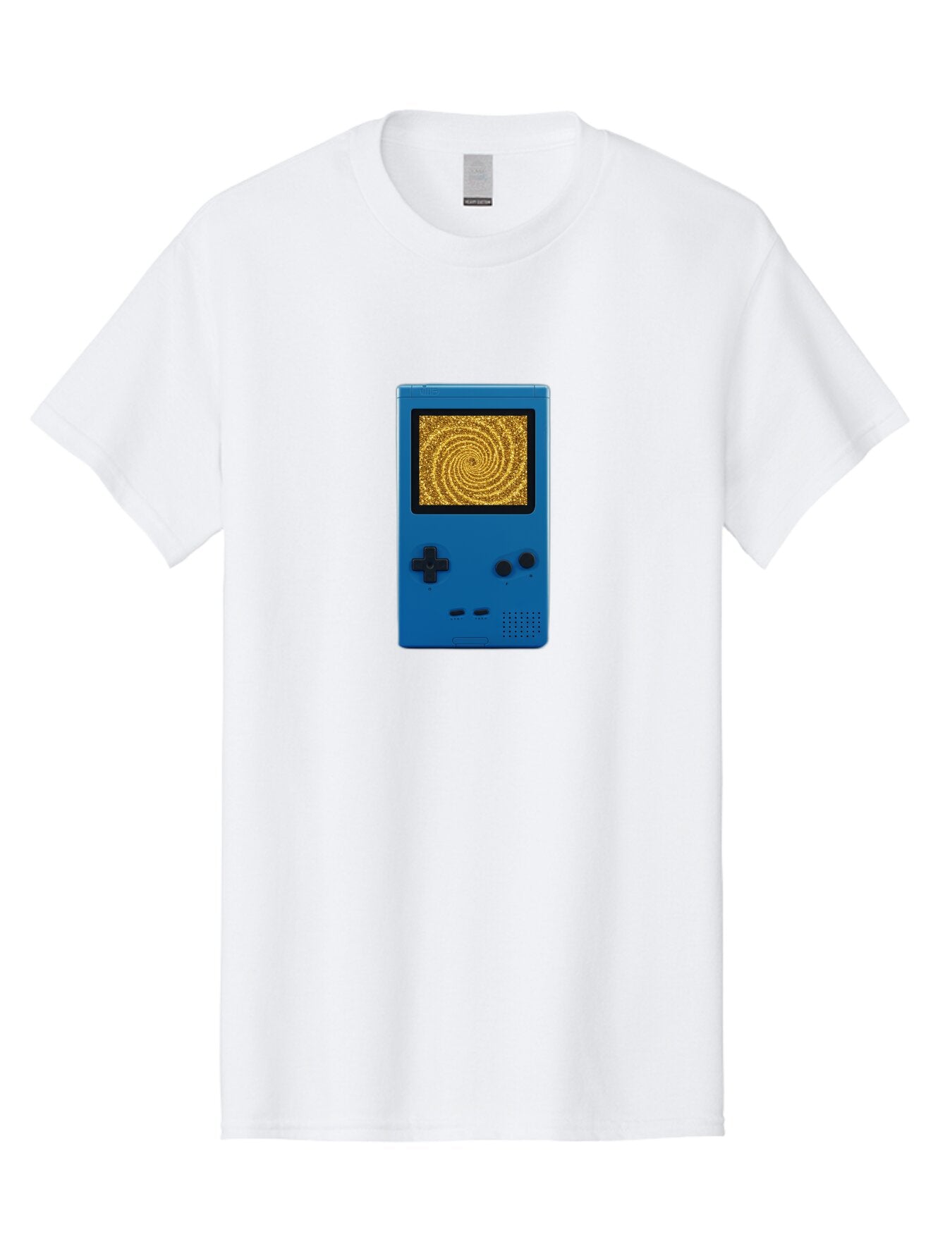 Blue-Gameboy Men'S Graphic Tee, 100% Cotton, Comfortable Casual Summer Wear, Machine Washable, Vintage Camera, Old Camera, Antique Camera, Black Camera, Classic Photography, Photography Equipment, Nostalgic Device, Film Camera, Camera Art Bao137 4