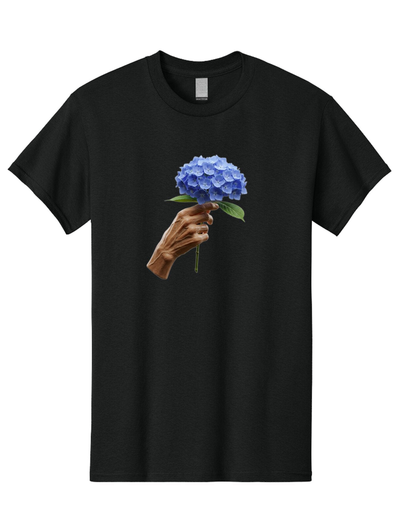 Blue-Hydrangea Men'S Graphic Tee, 100% Cotton, Comfortable Casual Summer Wear, Machine Washable, Vintage Camera, Old Camera, Antique Camera, Black Camera, Classic Photography, Photography Equipment, Nostalgic Device, Film Camera, Camera Art Bao138