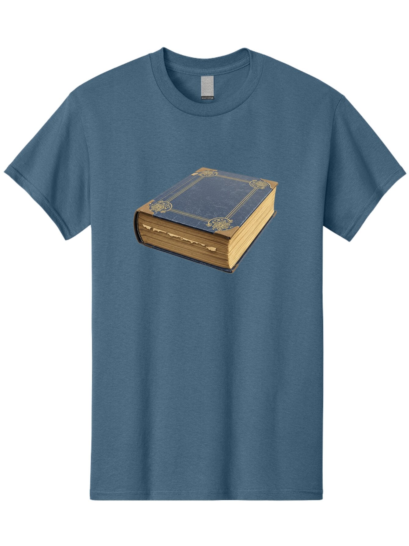 Blue-Leather-Book Men'S Graphic Tee, 100% Cotton, Comfortable Casual Summer Wear, Machine Washable, Vintage Camera, Old Camera, Antique Camera, Black Camera, Classic Photography, Photography Equipment, Nostalgic Device, Film Camera, Camera Art Bao139