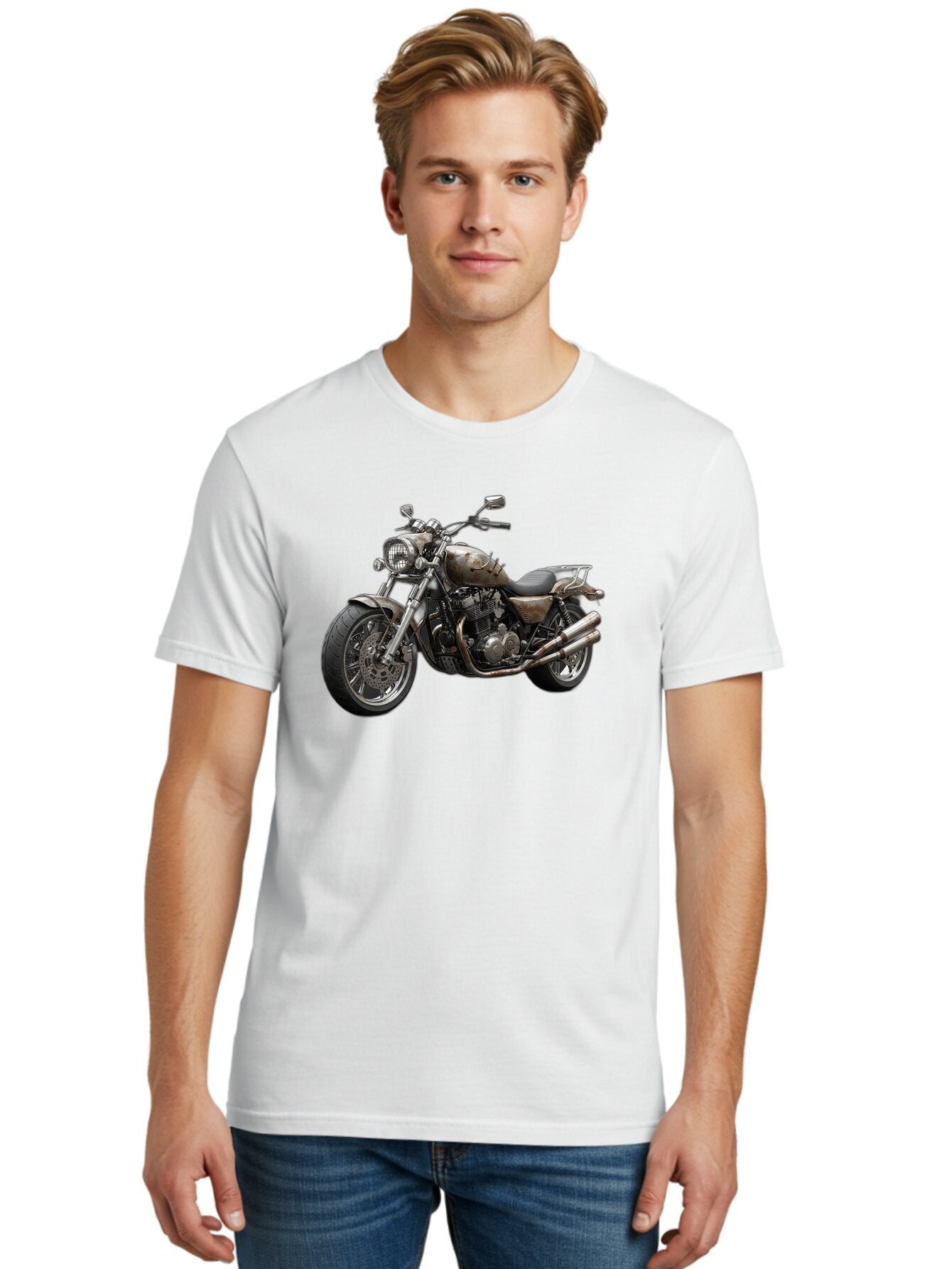 Bobber-Motorcycle Men'S Graphic Tee, 100% Cotton, Comfortable Casual Summer Wear, Machine Washable, Vintage Camera, Old Camera, Antique Camera, Black Camera, Classic Photography, Photography Equipment, Nostalgic Device, Film Camera, Camera Art Bao143 24