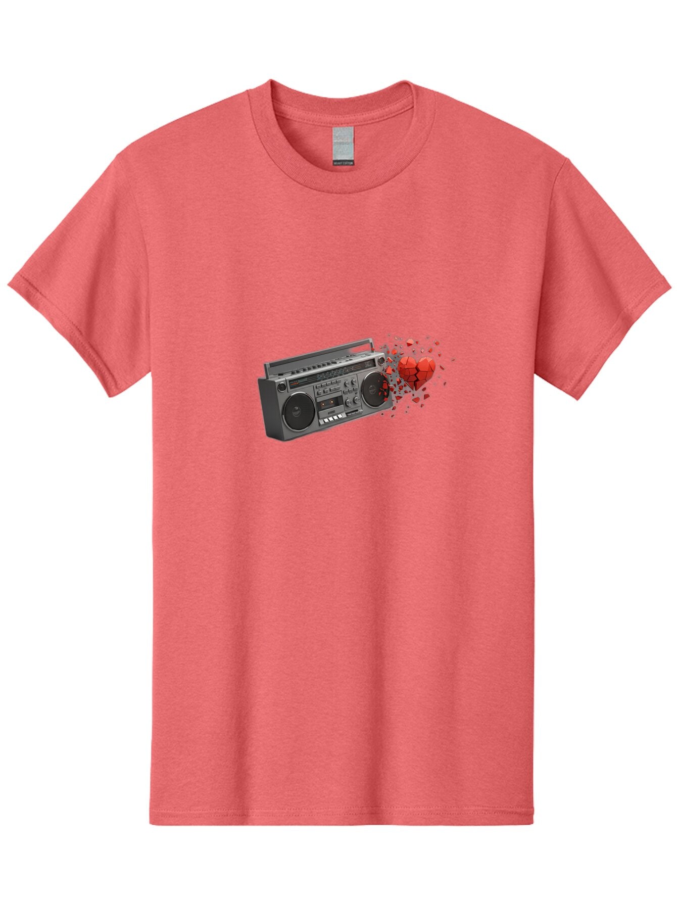 Boombox-Heart Men'S Graphic Tee, 100% Cotton, Comfortable Casual Summer Wear, Machine Washable, Vintage Camera, Old Camera, Antique Camera, Black Camera, Classic Photography, Photography Equipment, Nostalgic Device, Film Camera, Camera Art Bao146 10