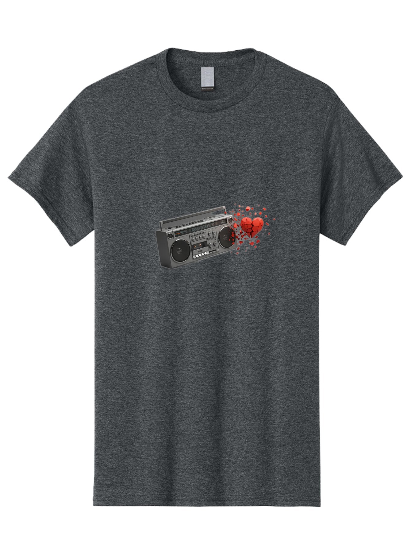 Boombox-Heart Men'S Graphic Tee, 100% Cotton, Comfortable Casual Summer Wear, Machine Washable, Vintage Camera, Old Camera, Antique Camera, Black Camera, Classic Photography, Photography Equipment, Nostalgic Device, Film Camera, Camera Art Bao146 13