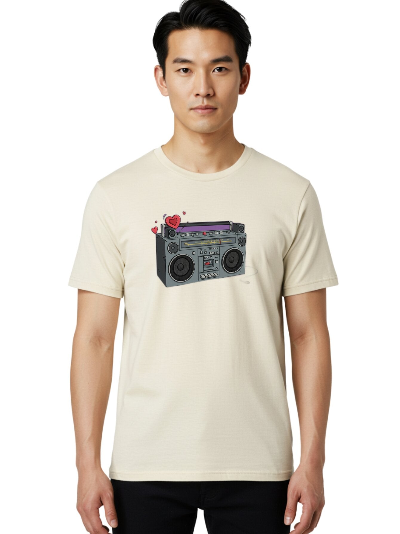 Boombox Men'S Graphic Tee, 100% Cotton, Comfortable Casual Summer Wear, Machine Washable, Vintage Camera, Old Camera, Antique Camera, Black Camera, Classic Photography, Photography Equipment, Nostalgic Device, Film Camera, Camera Art Bao147 30