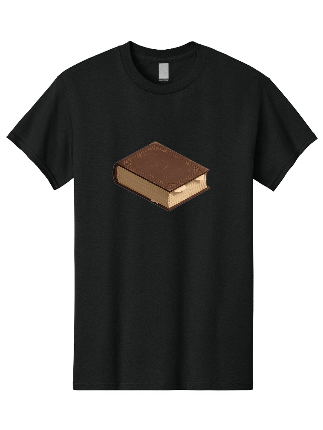 Brown-Leather-Book Men'S Graphic Tee, 100% Cotton, Comfortable Casual Summer Wear, Machine Washable, Vintage Camera, Old Camera, Antique Camera, Black Camera, Classic Photography, Photography Equipment, Nostalgic Device, Film Camera, Bao154 9