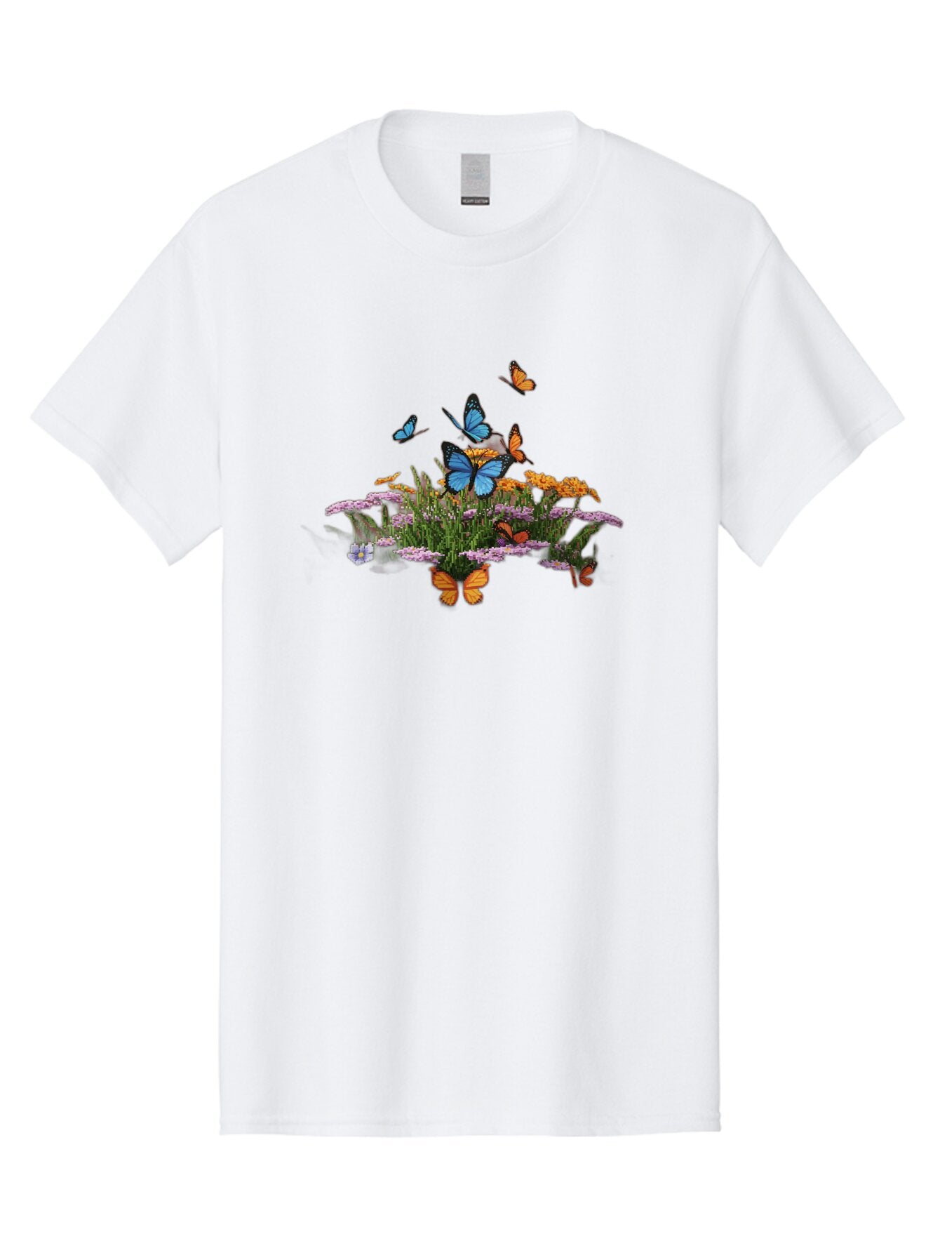 Butterflies-On-Flowers Men'S Graphic Tee, 100% Cotton, Comfortable Casual Summer Wear, Machine Washable, Vintage Camera, Old Camera, Antique Camera, Black Camera, Classic Photography, Photography Equipment, Nostalgic Device, Film Camera, Bao160 12