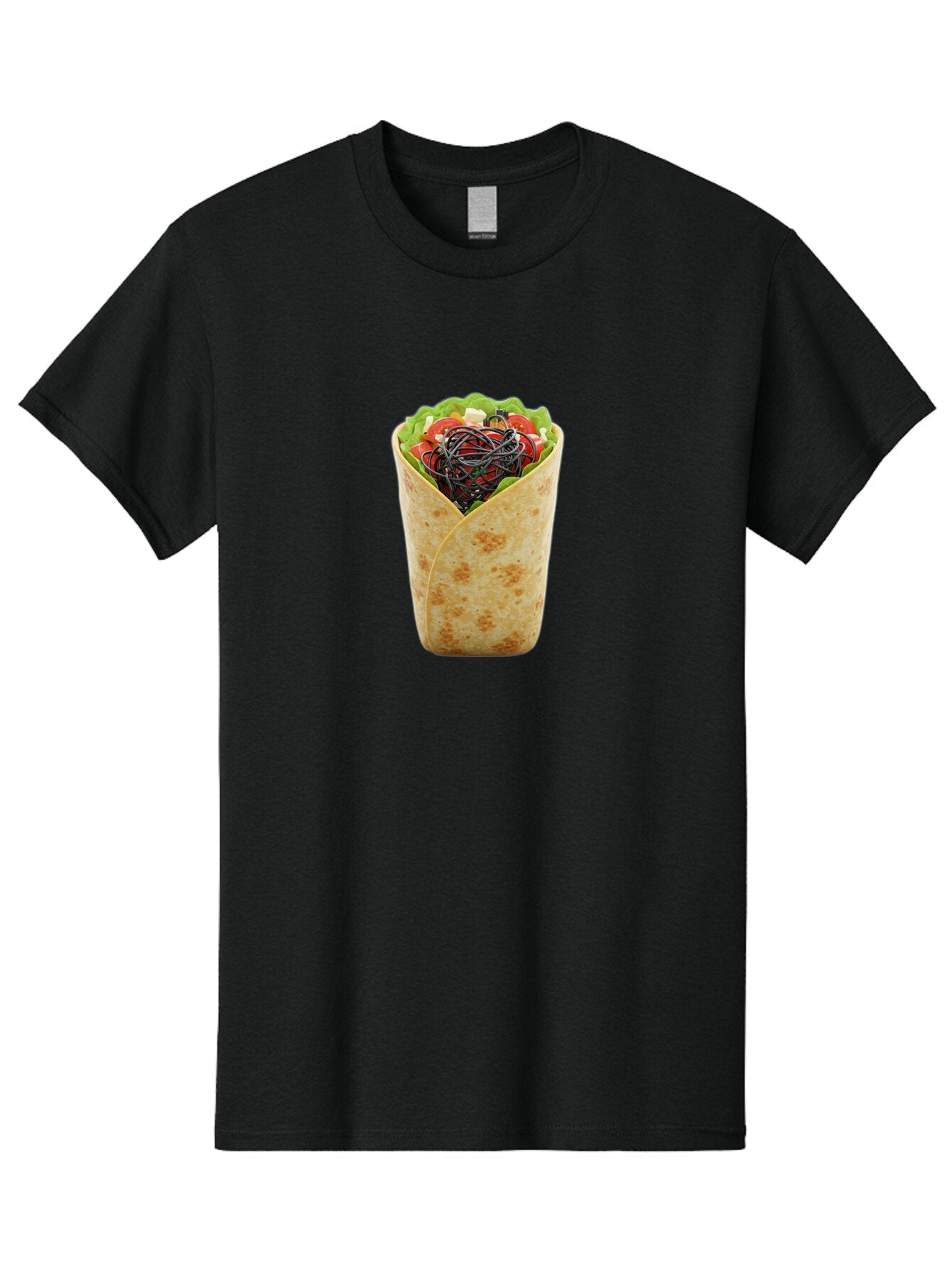 Cable-Wrapped-In-Tortilla Men'S Graphic Tee, 100% Cotton, Comfortable Casual Summer Wear, Machine Washable, Vintage Camera, Old Camera, Antique Camera, Black Camera, Classic Photography, Photography Equipment, Nostalgic Device, Film Camera, Bao163 12