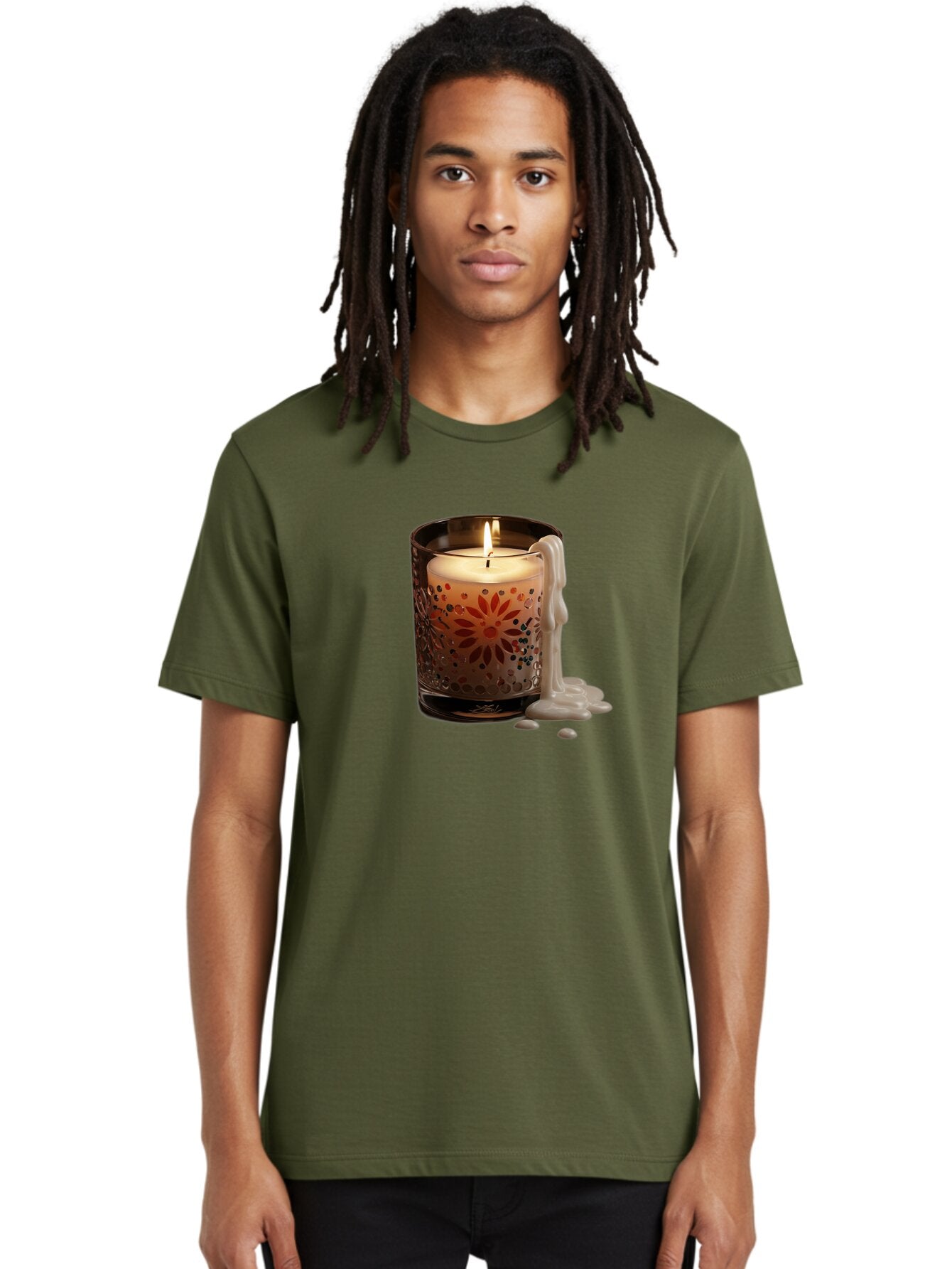 Candle-In-Glass-Holder-3 Men'S Graphic Tee, 100% Cotton, Comfortable Casual Summer Wear, Machine Washable, Vintage Camera, Old Camera, Antique Camera, Black Camera, Classic Photography, Photography Equipment, Nostalgic Device, Film Camera, Bao178 17
