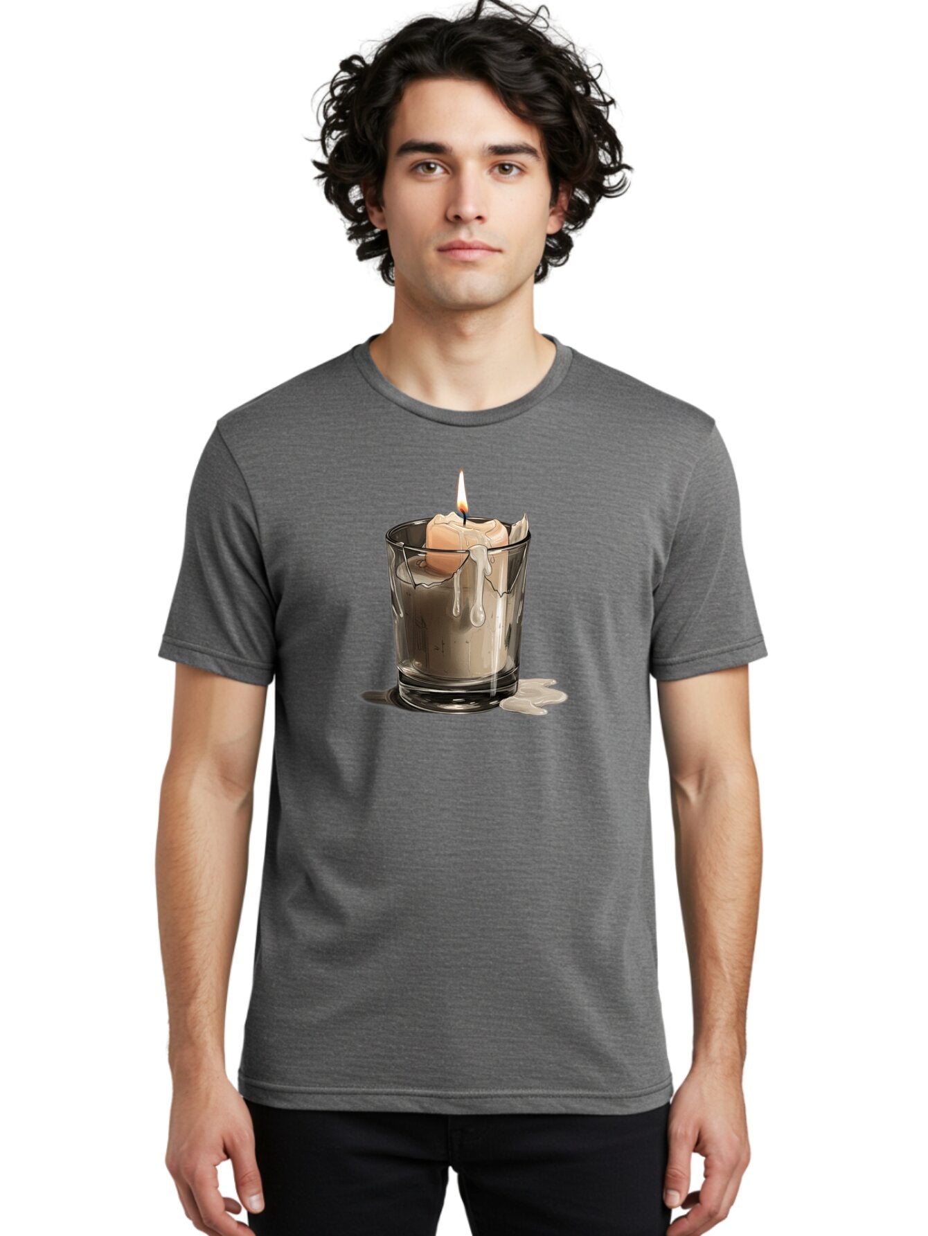 Candle-In-Tumbler Men'S Graphic Tee, 100% Cotton, Comfortable Casual Summer Wear, Machine Washable, Vintage Camera, Old Camera, Antique Camera, Black Camera, Classic Photography, Photography Equipment, Nostalgic Device, Film Camera, Camera Art Bao183 23