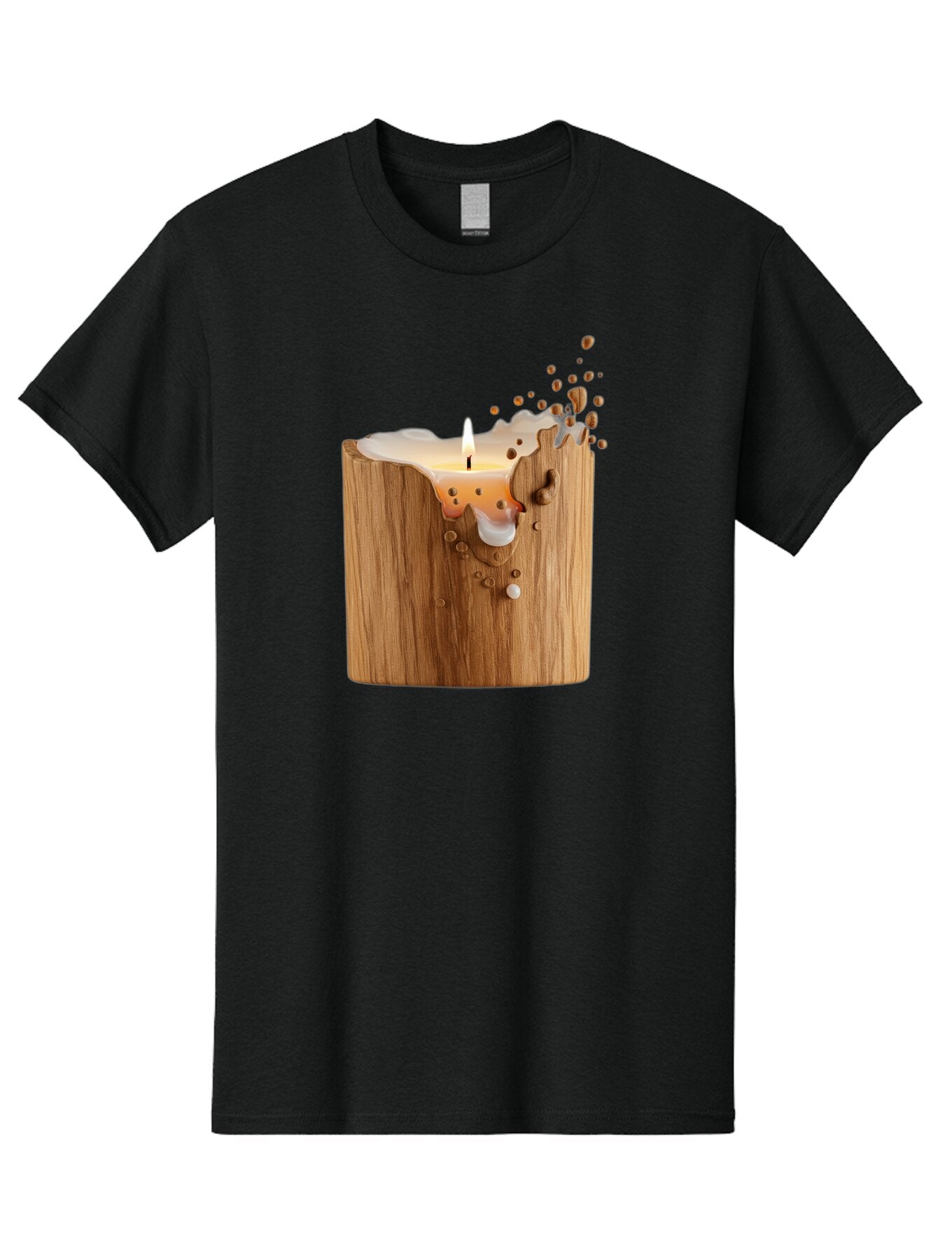 Candle-In-Wood Men'S Graphic Tee, 100% Cotton, Comfortable Casual Summer Wear, Machine Washable, Vintage Camera, Old Camera, Antique Camera, Black Camera, Classic Photography, Photography Equipment, Nostalgic Device, Film Camera, Camera Art Bao184 3