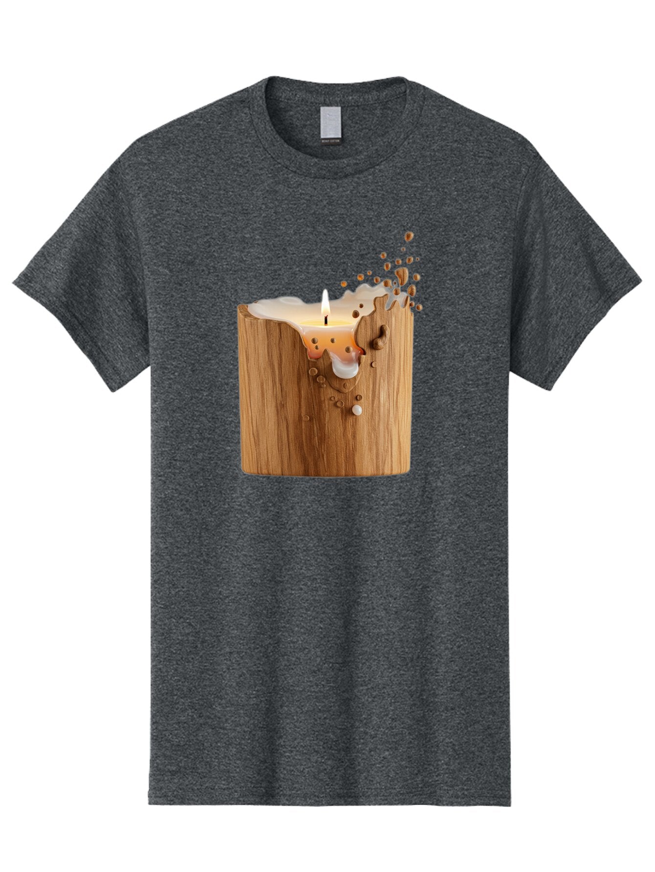 Candle-In-Wood Men'S Graphic Tee, 100% Cotton, Comfortable Casual Summer Wear, Machine Washable, Vintage Camera, Old Camera, Antique Camera, Black Camera, Classic Photography, Photography Equipment, Nostalgic Device, Film Camera, Camera Art Bao184