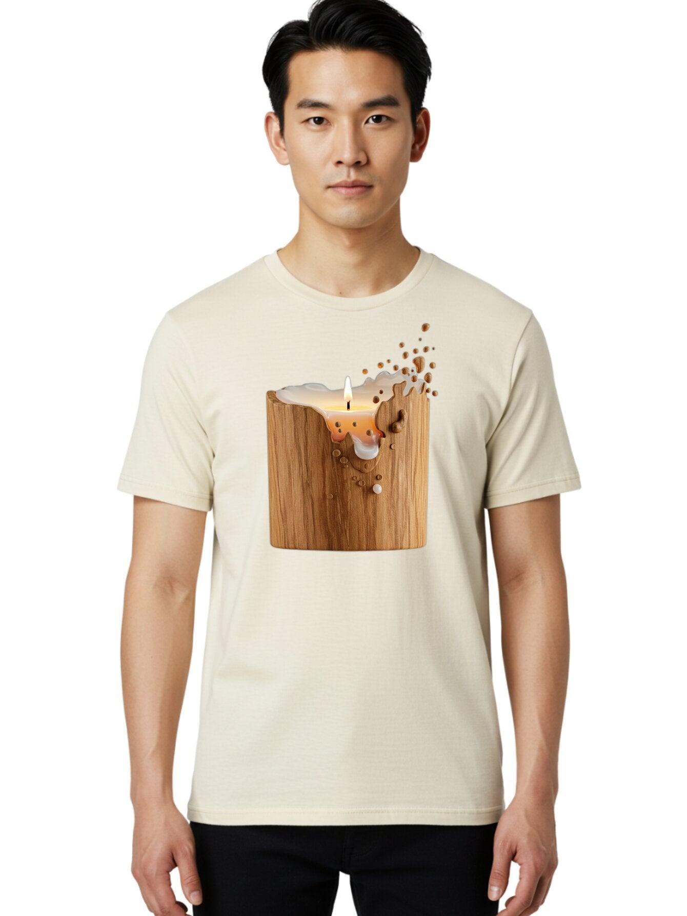 Candle-In-Wood Men'S Graphic Tee, 100% Cotton, Comfortable Casual Summer Wear, Machine Washable, Vintage Camera, Old Camera, Antique Camera, Black Camera, Classic Photography, Photography Equipment, Nostalgic Device, Film Camera, Camera Art Bao184 26