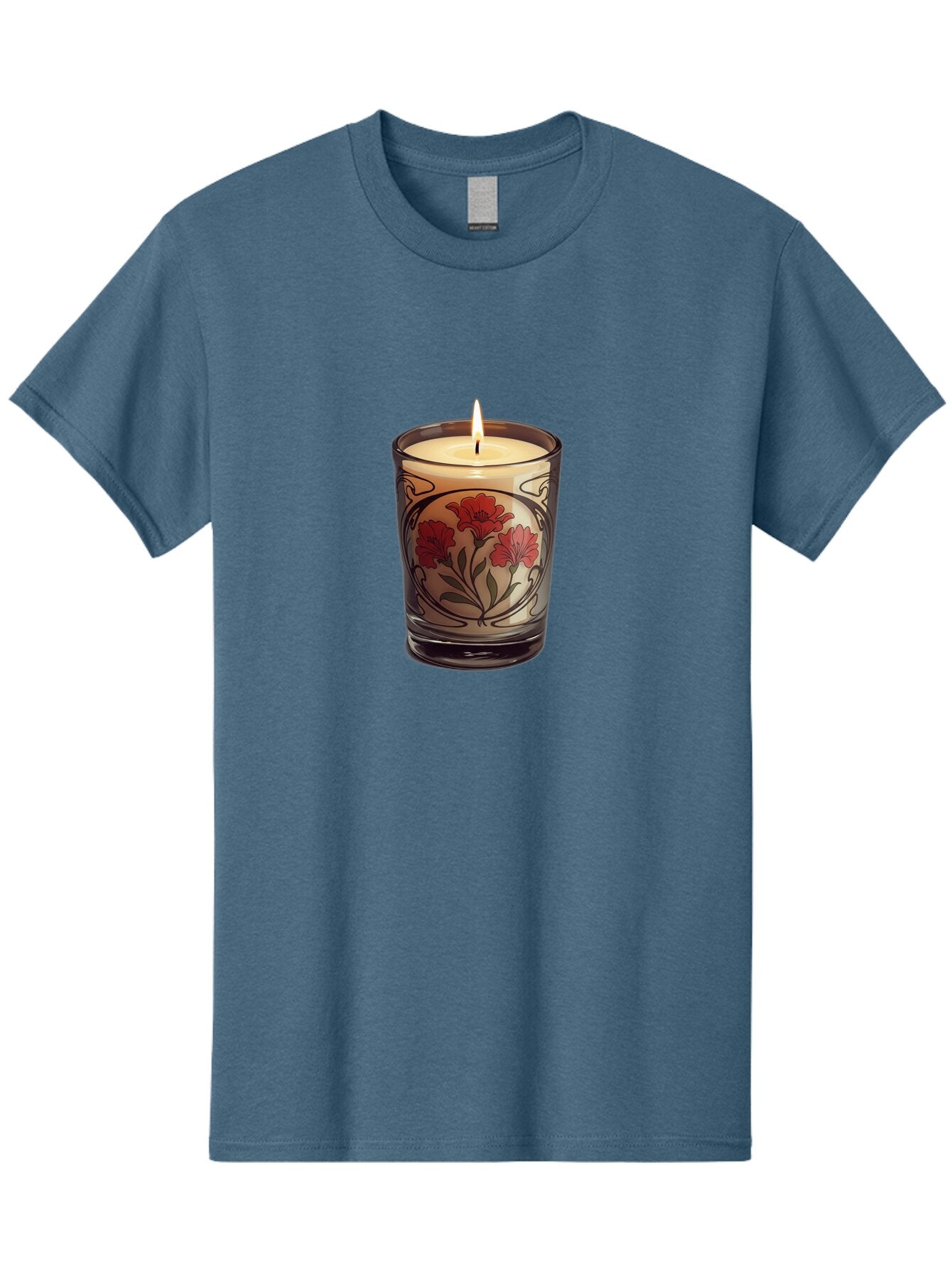 Candle-With-Red-Flowers Men'S Graphic Tee, 100% Cotton, Comfortable Casual Summer Wear, Machine Washable, Vintage Camera, Old Camera, Antique Camera, Black Camera, Classic Photography, Photography Equipment, Nostalgic Device, Film Camera, Bao185 6