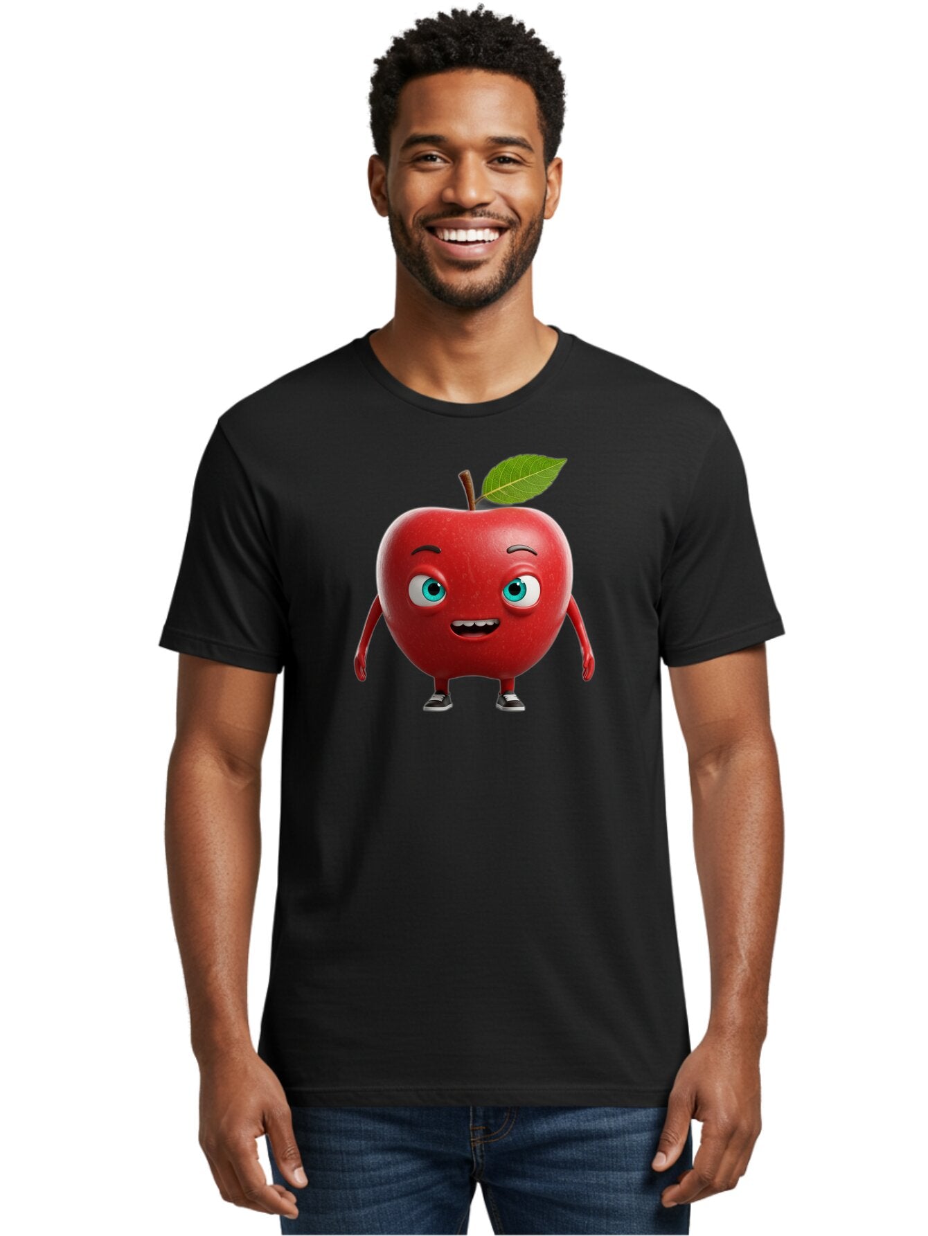 Cartoon-Apple-Character Men'S Graphic Tee, 100% Cotton, Comfortable Casual Summer Wear, Machine Washable, Vintage Camera, Old Camera, Antique Camera, Black Camera, Classic Photography, Photography Equipment, Nostalgic Device, Film Camera, Bao189 26