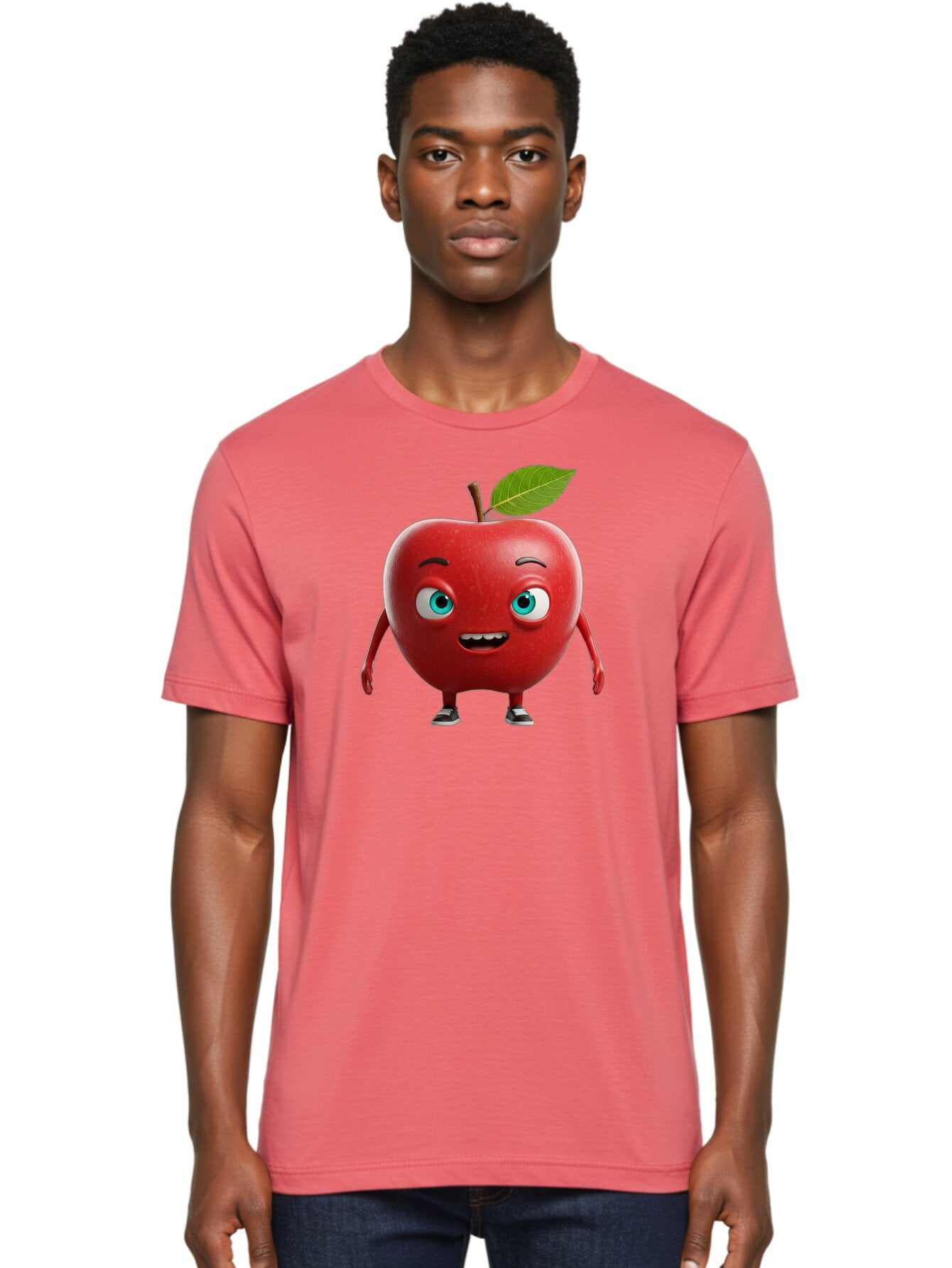 Cartoon-Apple-Character Men'S Graphic Tee, 100% Cotton, Comfortable Casual Summer Wear, Machine Washable, Vintage Camera, Old Camera, Antique Camera, Black Camera, Classic Photography, Photography Equipment, Nostalgic Device, Film Camera, Bao189 16