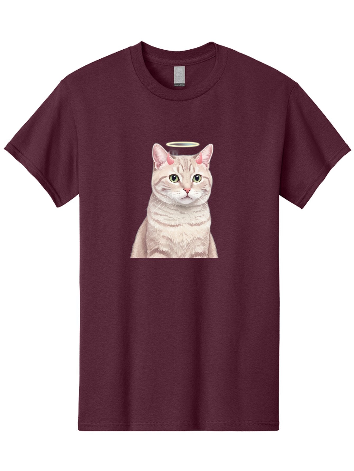 Cat-With-Halo-1 Men'S Graphic Tee, 100% Cotton, Comfortable Casual Summer Wear, Machine Washable, Vintage Camera, Old Camera, Antique Camera, Black Camera, Classic Photography, Photography Equipment, Nostalgic Device, Film Camera, Camera Art Bao204 11