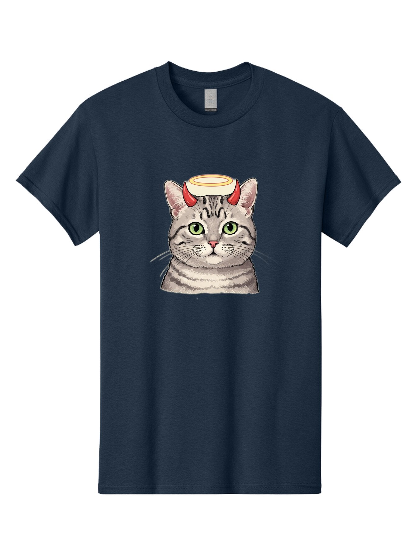 Cat-With-Halo-And-Horns Men'S Graphic Tee, 100% Cotton, Comfortable Casual Summer Wear, Machine Washable, Vintage Camera, Old Camera, Antique Camera, Black Camera, Classic Photography, Photography Equipment, Nostalgic Device, Film Camera, Bao206 14