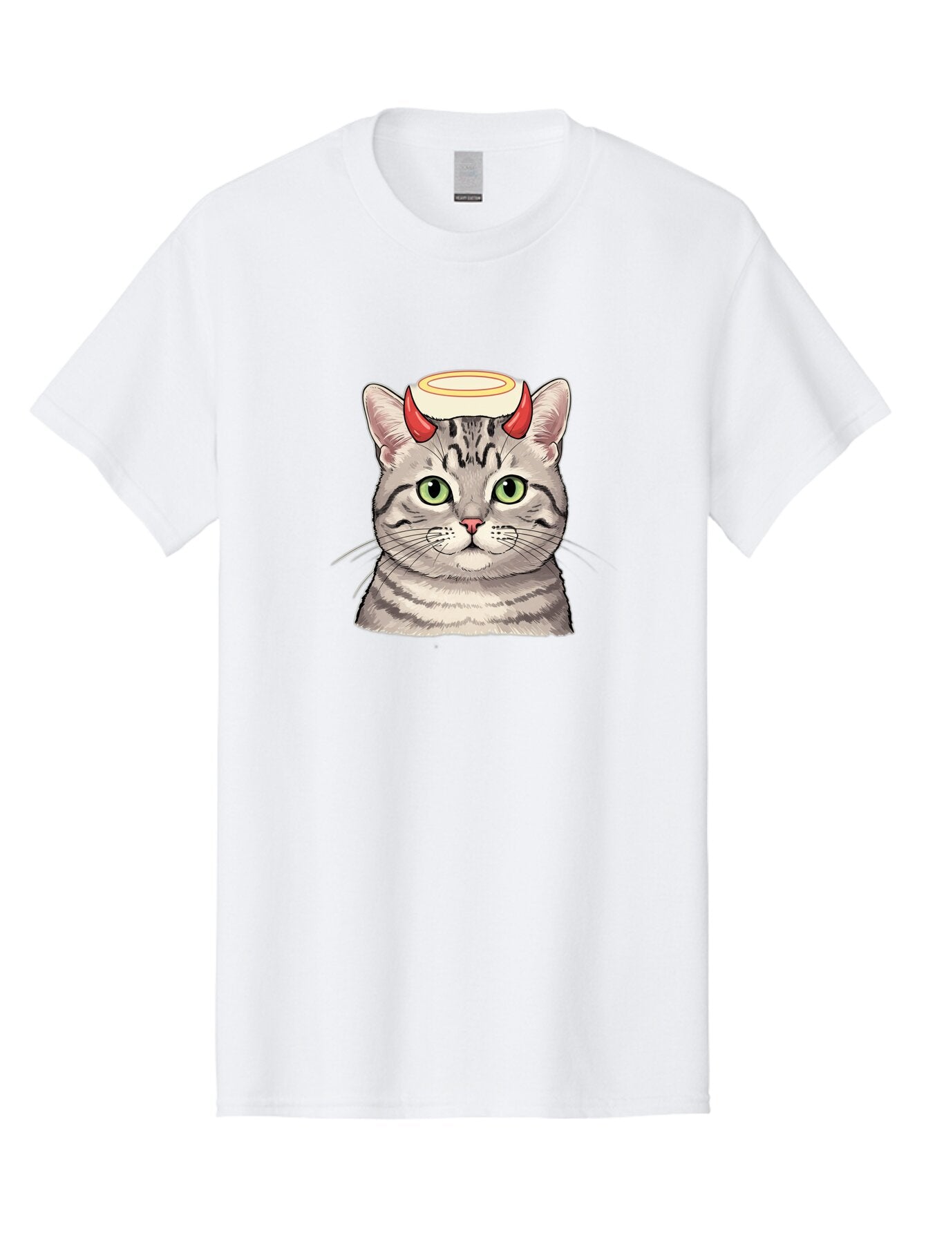 Cat-With-Halo-And-Horns Men'S Graphic Tee, 100% Cotton, Comfortable Casual Summer Wear, Machine Washable, Vintage Camera, Old Camera, Antique Camera, Black Camera, Classic Photography, Photography Equipment, Nostalgic Device, Film Camera, Bao206 9