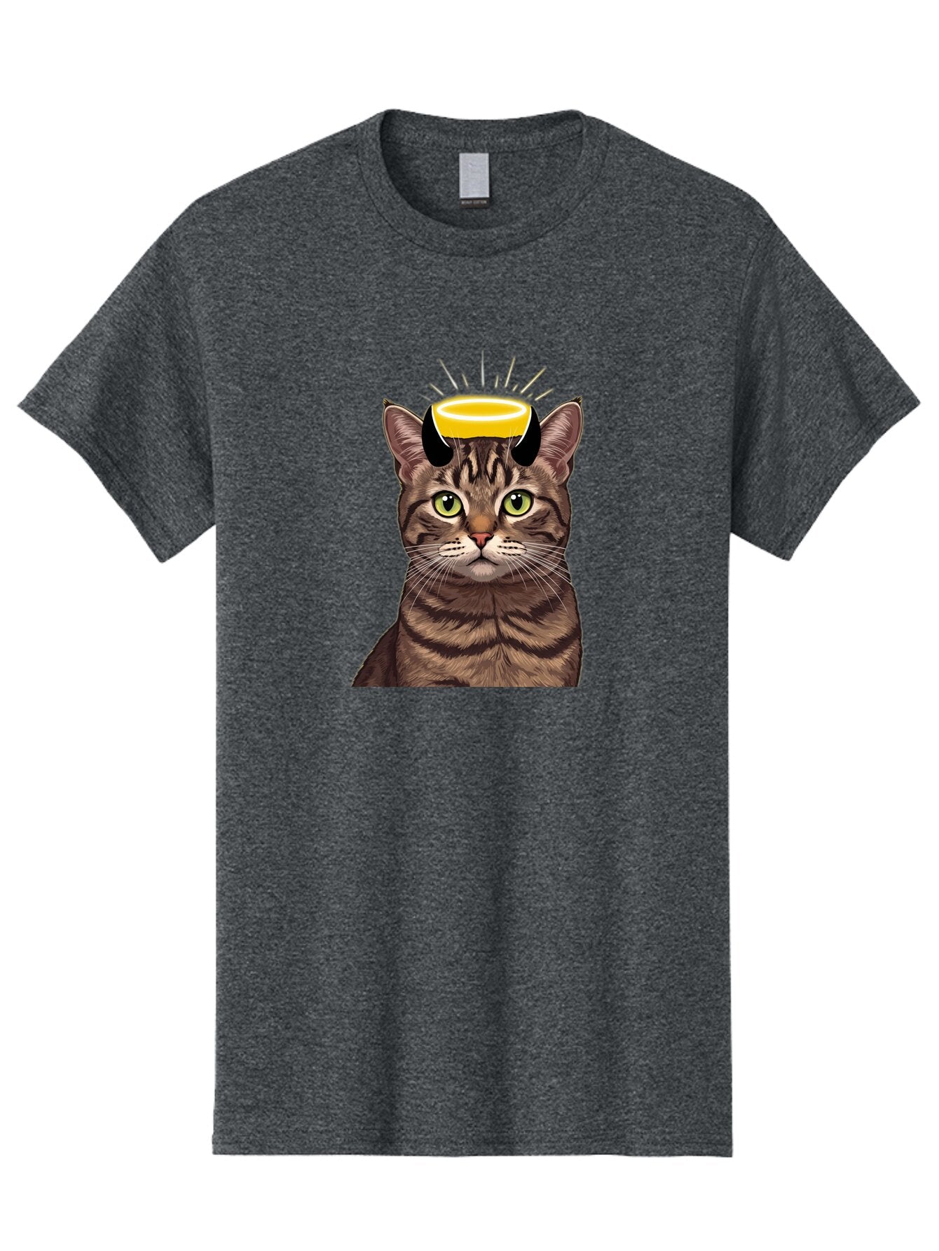 Cat-With-Halo Men'S Graphic Tee, 100% Cotton, Comfortable Casual Summer Wear, Machine Washable, Vintage Camera, Old Camera, Antique Camera, Black Camera, Classic Photography, Photography Equipment, Nostalgic Device, Film Camera, Camera Art Bao207 4