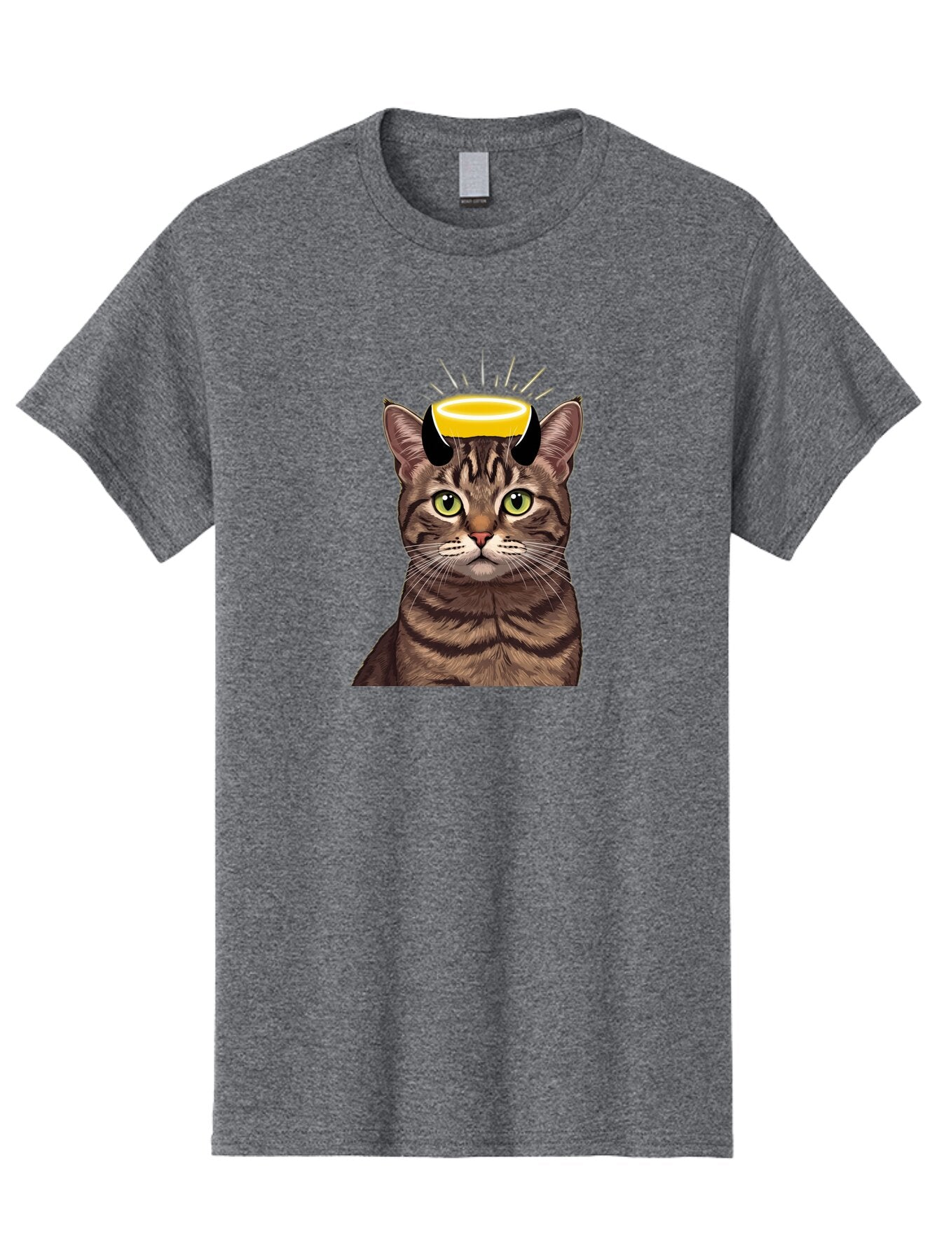 Cat-With-Halo Men'S Graphic Tee, 100% Cotton, Comfortable Casual Summer Wear, Machine Washable, Vintage Camera, Old Camera, Antique Camera, Black Camera, Classic Photography, Photography Equipment, Nostalgic Device, Film Camera, Camera Art Bao207 3