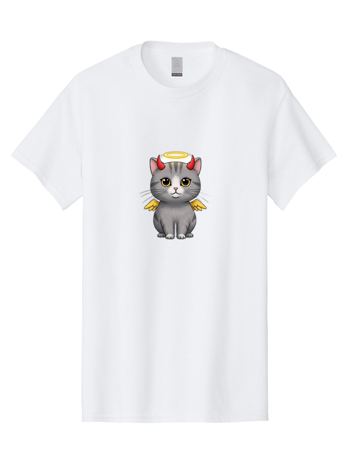 Cat-With-Horns-And-Wings Men'S Graphic Tee, 100% Cotton, Comfortable Casual Summer Wear, Machine Washable, Vintage Camera, Old Camera, Antique Camera, Black Camera, Classic Photography, Photography Equipment, Nostalgic Device, Film Camera, Bao209 15