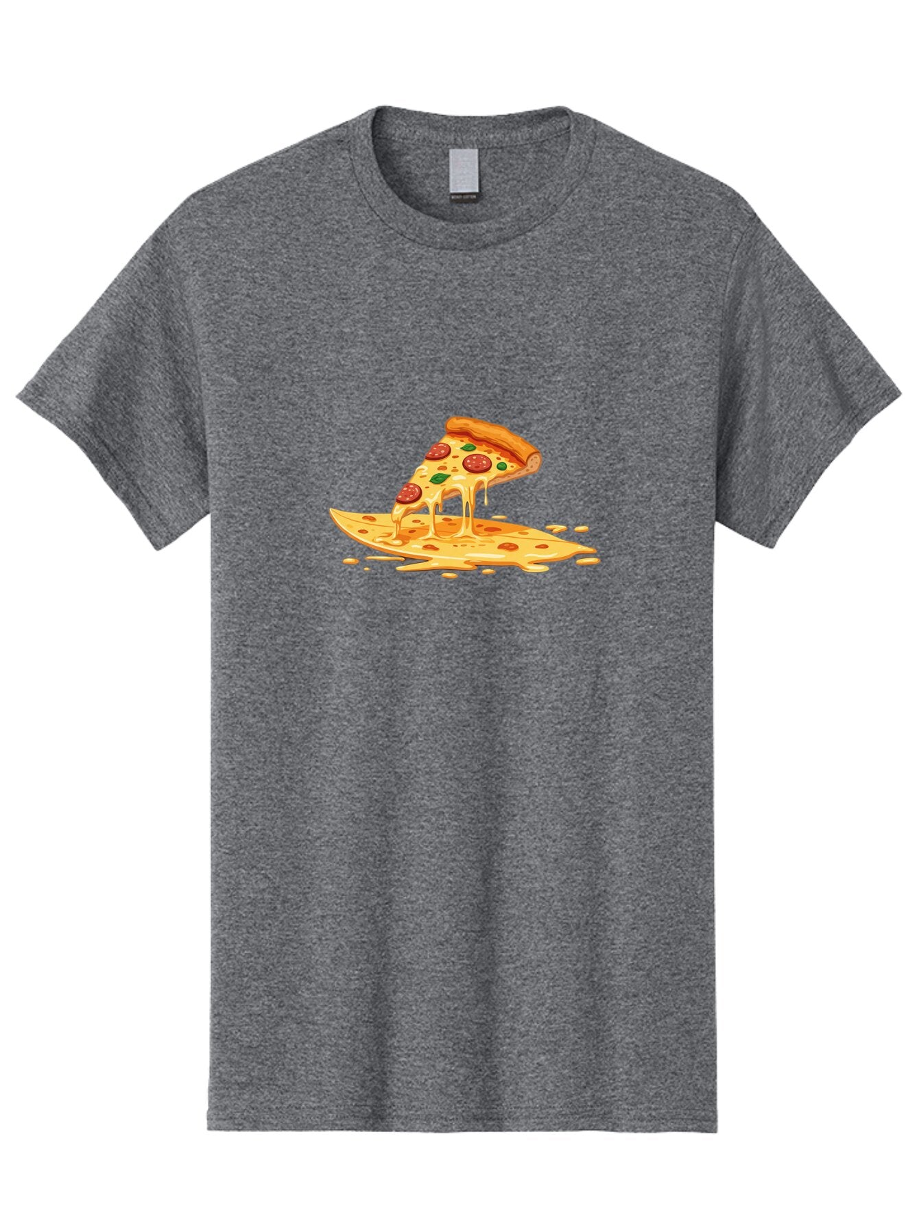 Cheesy-Pepperoni-Pizza-Slice Men'S Graphic Tee, 100% Cotton, Comfortable Casual Summer Wear, Machine Washable, Vintage Camera, Old Camera, Antique Camera, Black Camera, Classic Photography, Photography Equipment, Nostalgic Device, Film Camera, Bao216