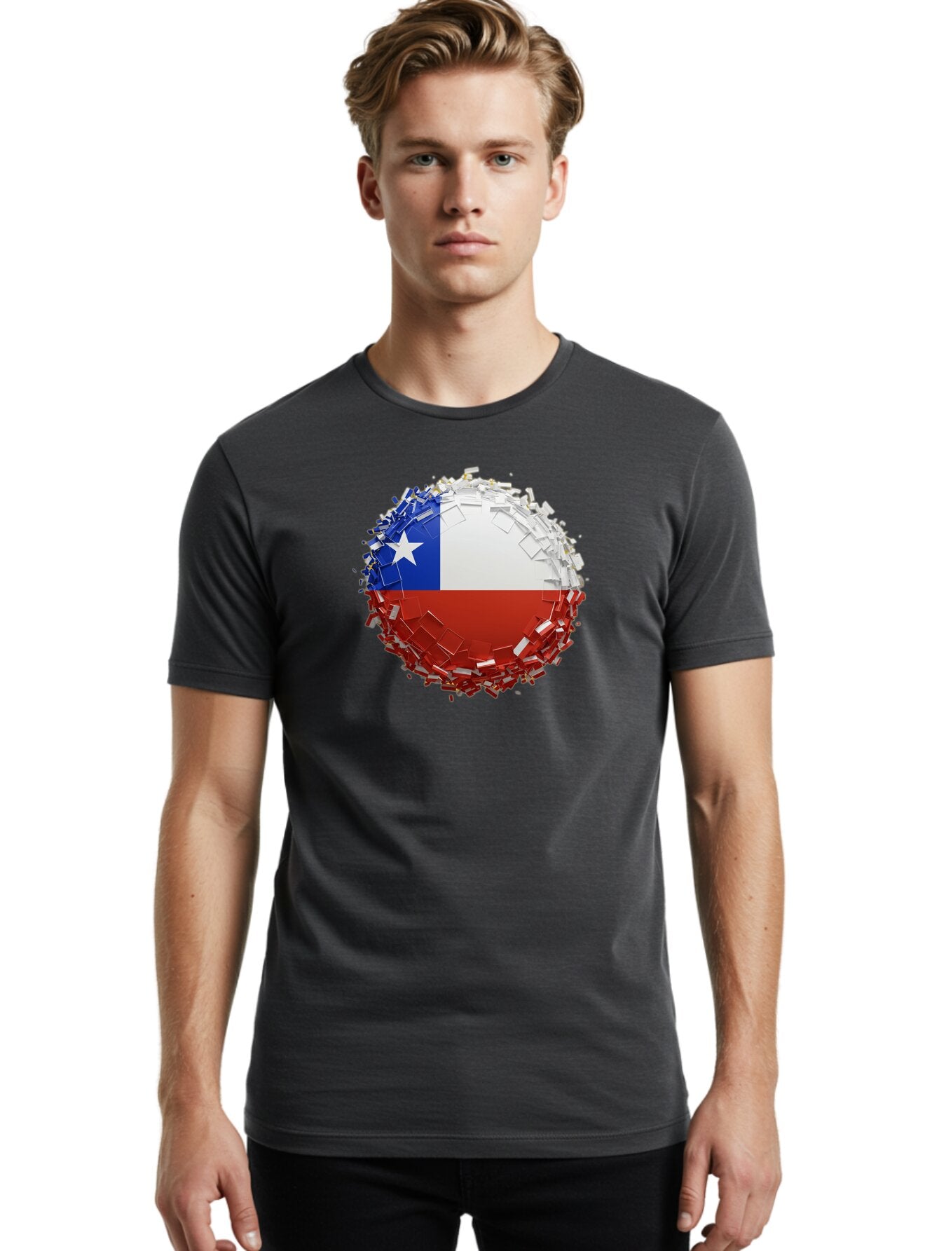 Chile-Flag Men'S Graphic Tee, 100% Cotton, Comfortable Casual Summer Wear, Machine Washable, Vintage Camera, Old Camera, Antique Camera, Black Camera, Classic Photography, Photography Equipment, Nostalgic Device, Film Camera, Camera Art Bao226 24