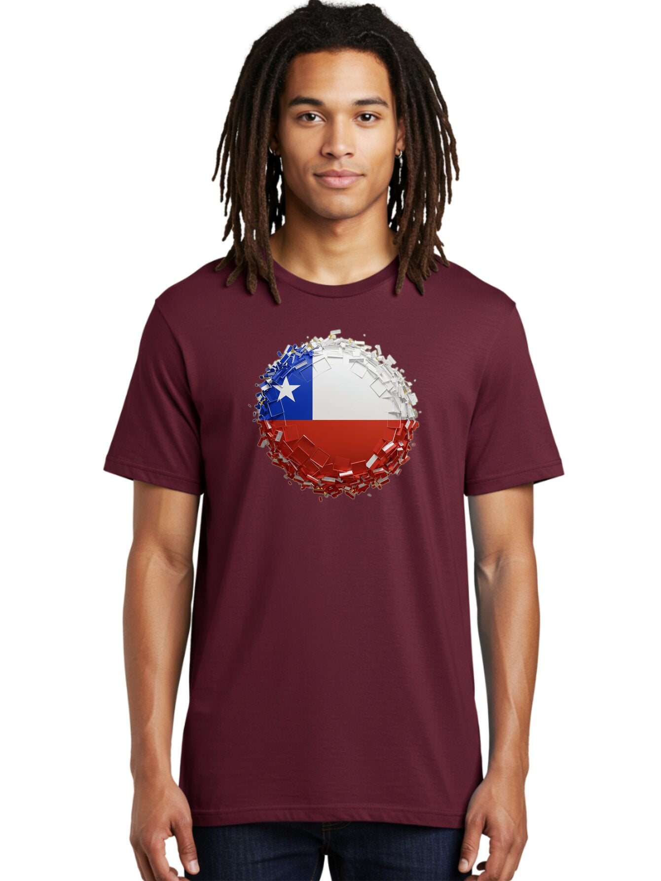 Chile-Flag Men'S Graphic Tee, 100% Cotton, Comfortable Casual Summer Wear, Machine Washable, Vintage Camera, Old Camera, Antique Camera, Black Camera, Classic Photography, Photography Equipment, Nostalgic Device, Film Camera, Camera Art Bao226 30
