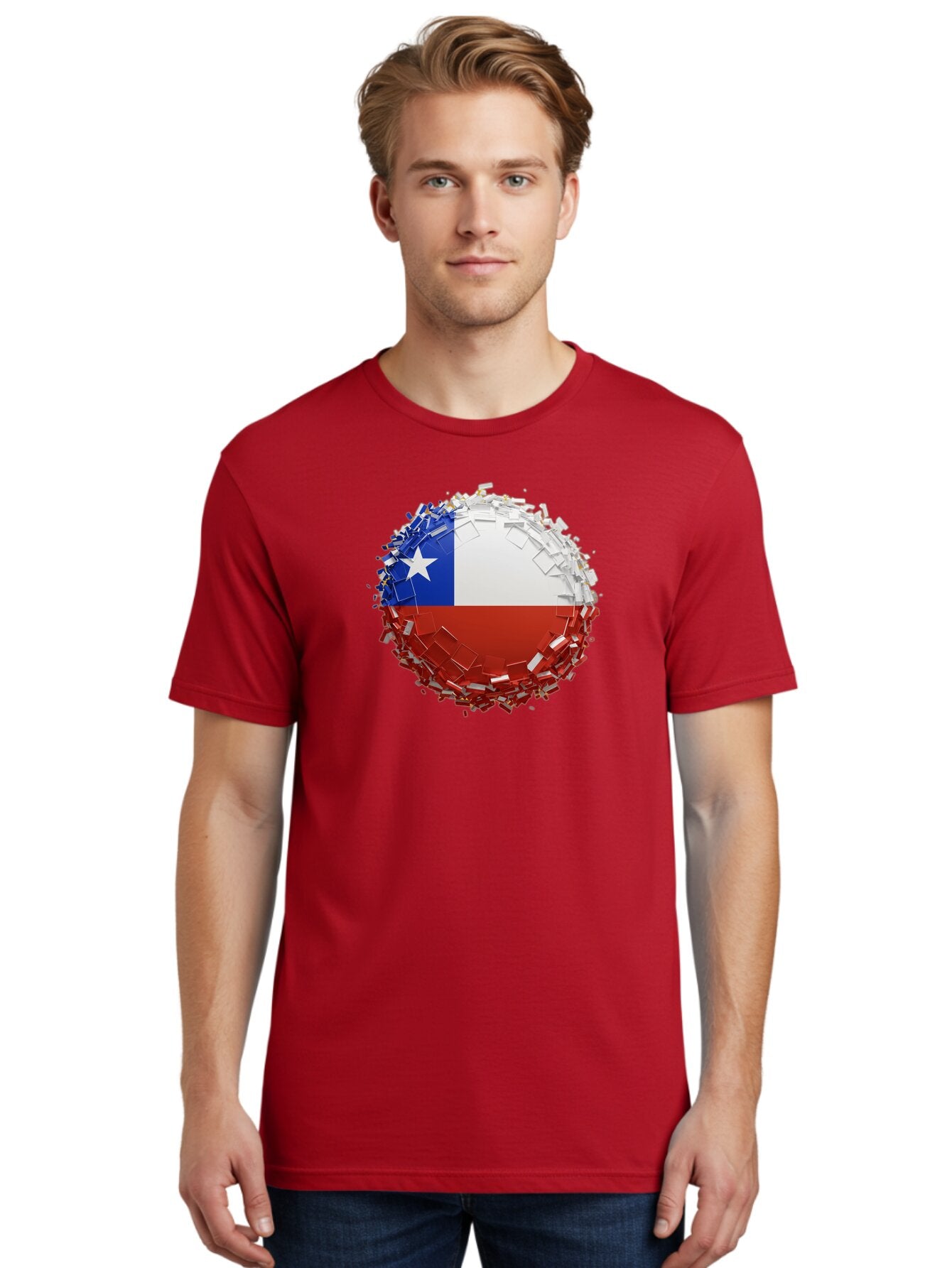 Chile-Flag Men'S Graphic Tee, 100% Cotton, Comfortable Casual Summer Wear, Machine Washable, Vintage Camera, Old Camera, Antique Camera, Black Camera, Classic Photography, Photography Equipment, Nostalgic Device, Film Camera, Camera Art Bao226 16