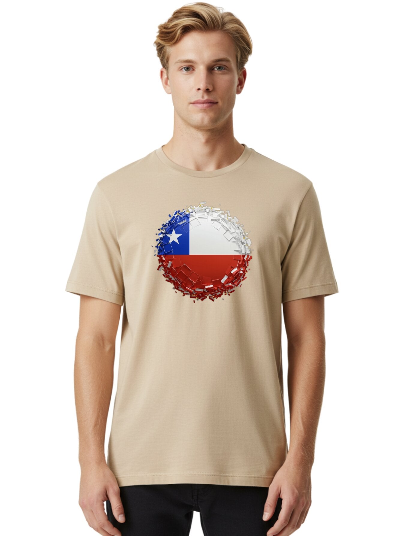 Chile-Flag Men'S Graphic Tee, 100% Cotton, Comfortable Casual Summer Wear, Machine Washable, Vintage Camera, Old Camera, Antique Camera, Black Camera, Classic Photography, Photography Equipment, Nostalgic Device, Film Camera, Camera Art Bao226 28
