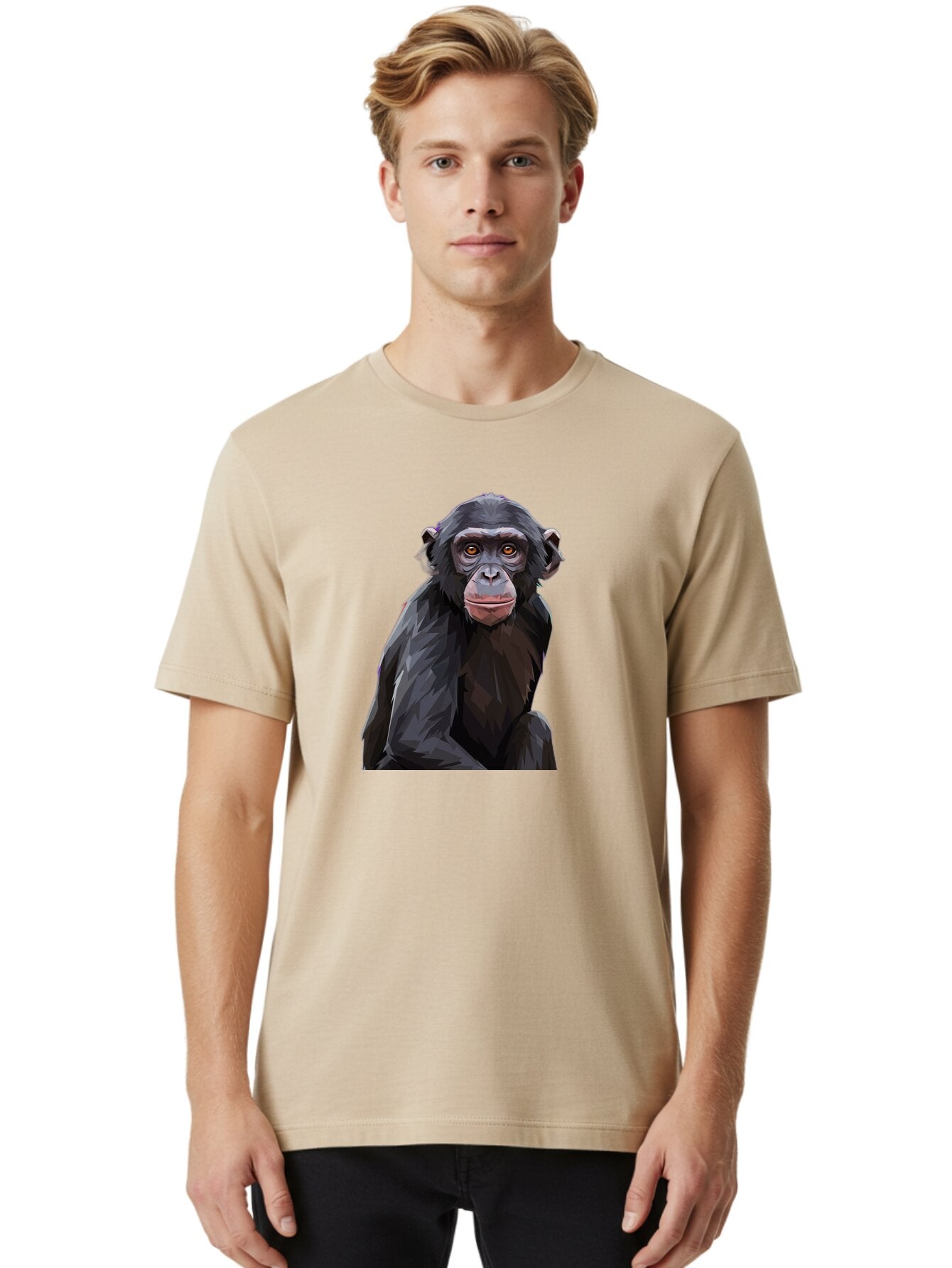 Chimpanzee Men'S Graphic Tee, 100% Cotton, Comfortable Casual Summer Wear, Machine Washable, Vintage Camera, Old Camera, Antique Camera, Black Camera, Classic Photography, Photography Equipment, Nostalgic Device, Film Camera, Camera Art Bao227 21