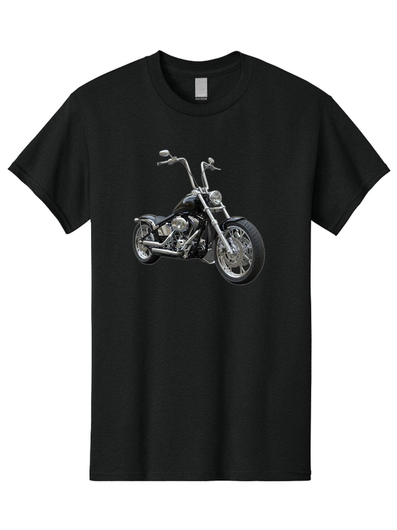 Chopper-Motorcycle-1 Men'S Graphic Tee, 100% Cotton, Comfortable Casual Summer Wear, Machine Washable, Vintage Camera, Old Camera, Antique Camera, Black Camera, Classic Photography, Photography Equipment, Nostalgic Device, Film Camera, Bao229