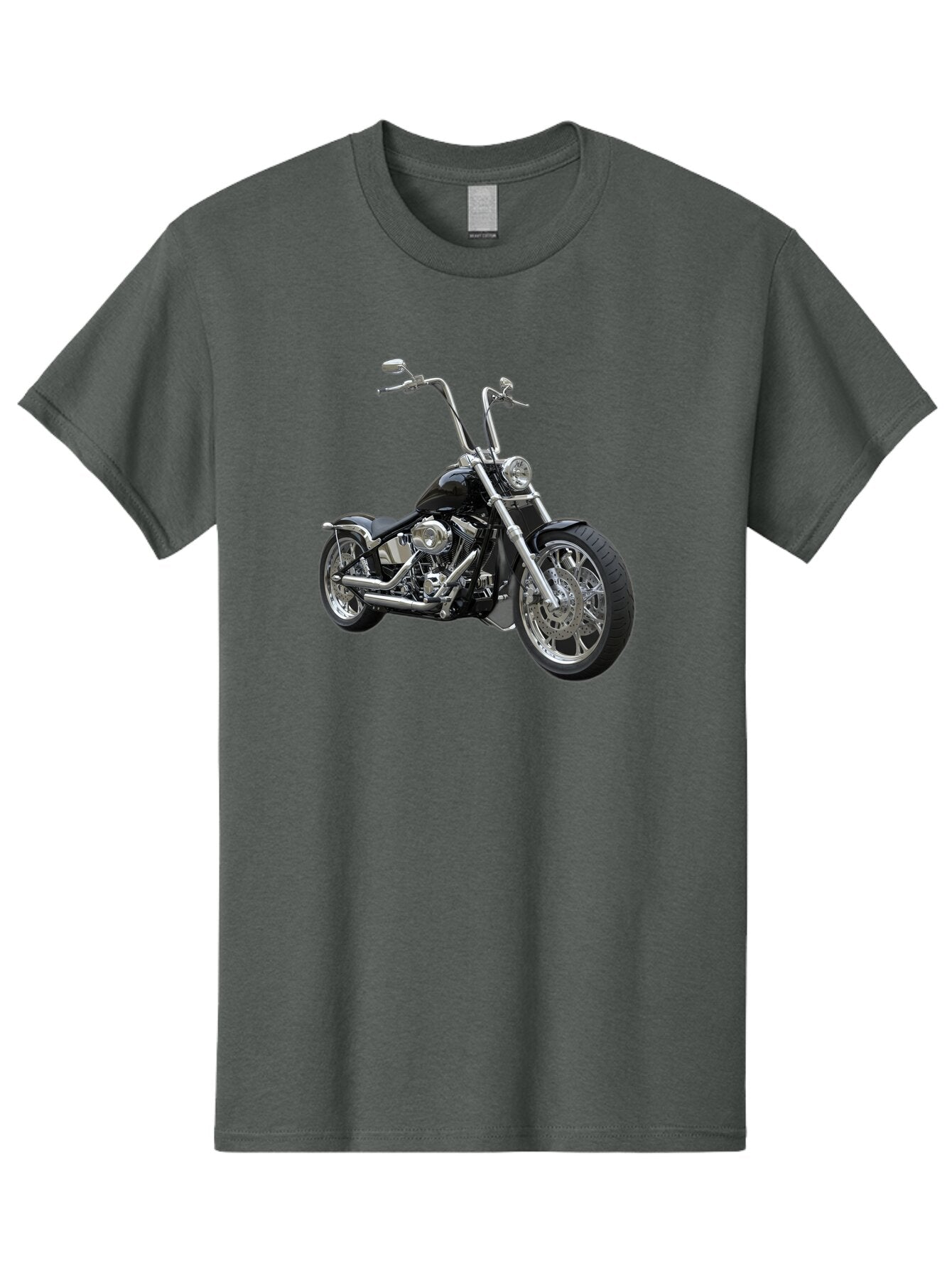 Chopper-Motorcycle-1 Men'S Graphic Tee, 100% Cotton, Comfortable Casual Summer Wear, Machine Washable, Vintage Camera, Old Camera, Antique Camera, Black Camera, Classic Photography, Photography Equipment, Nostalgic Device, Film Camera, Bao229 13