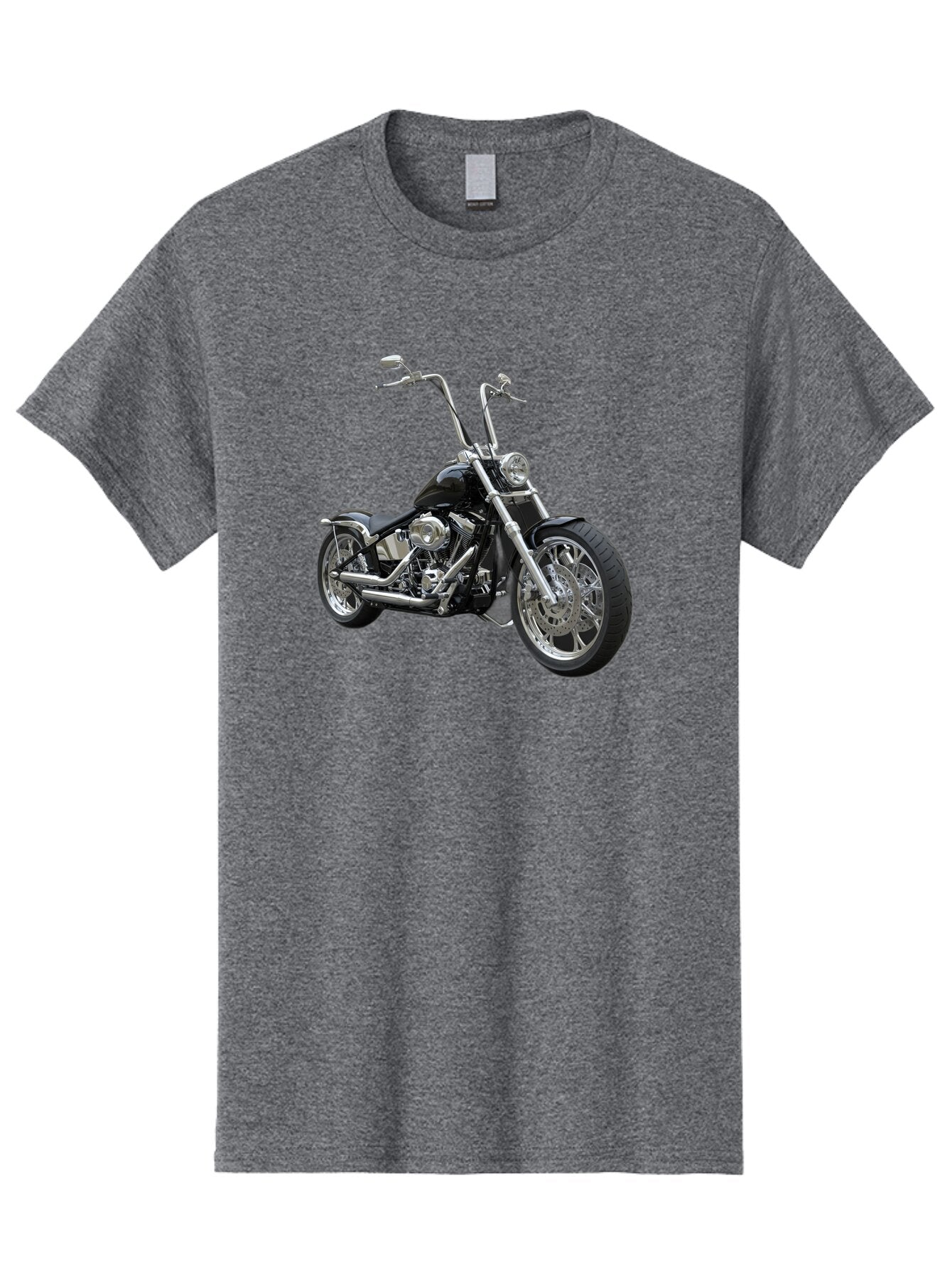 Chopper-Motorcycle-1 Men'S Graphic Tee, 100% Cotton, Comfortable Casual Summer Wear, Machine Washable, Vintage Camera, Old Camera, Antique Camera, Black Camera, Classic Photography, Photography Equipment, Nostalgic Device, Film Camera, Bao229 5