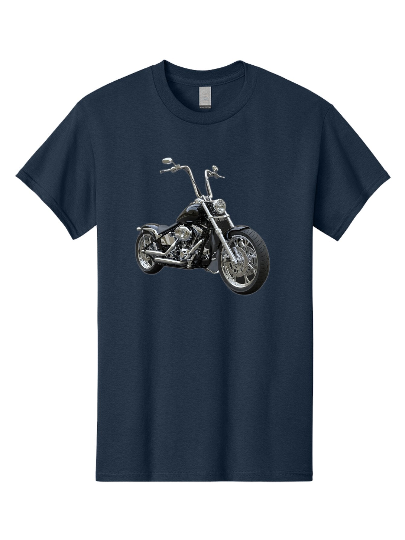 Chopper-Motorcycle-1 Men'S Graphic Tee, 100% Cotton, Comfortable Casual Summer Wear, Machine Washable, Vintage Camera, Old Camera, Antique Camera, Black Camera, Classic Photography, Photography Equipment, Nostalgic Device, Film Camera, Bao229 7
