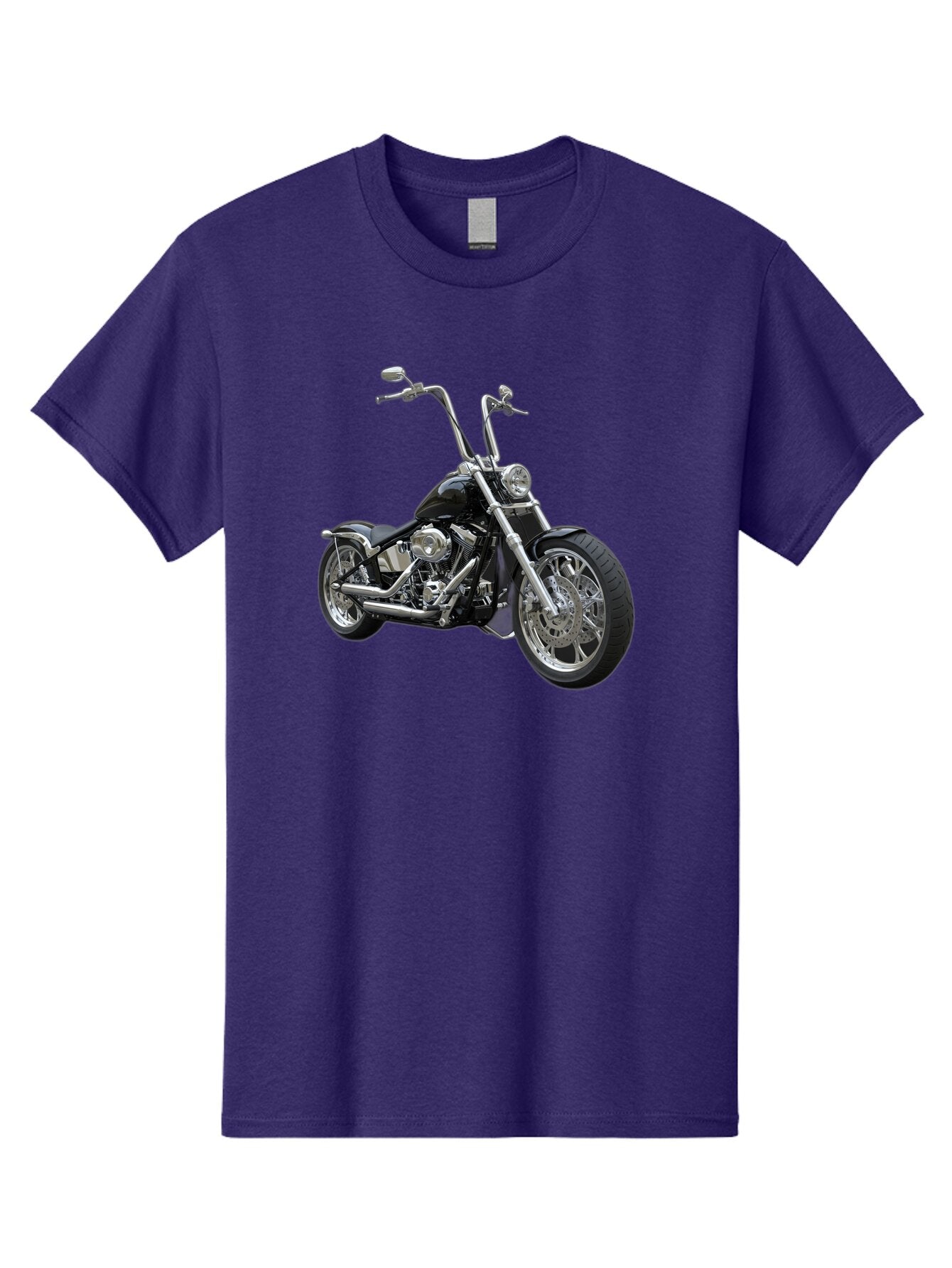 Chopper-Motorcycle-1 Men'S Graphic Tee, 100% Cotton, Comfortable Casual Summer Wear, Machine Washable, Vintage Camera, Old Camera, Antique Camera, Black Camera, Classic Photography, Photography Equipment, Nostalgic Device, Film Camera, Bao229 3