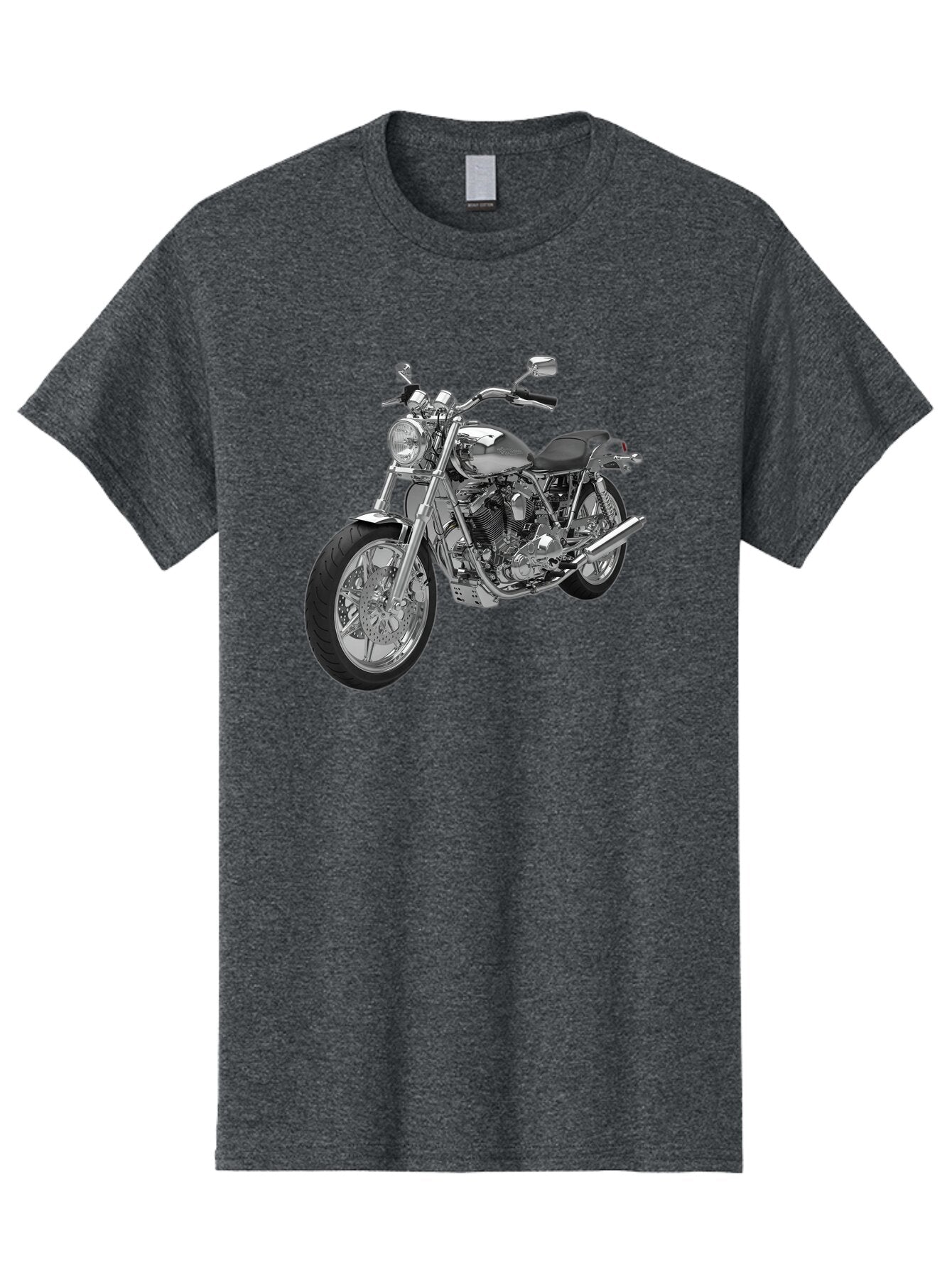 Chopper-Motorcycle-2 Men'S Graphic Tee, 100% Cotton, Comfortable Casual Summer Wear, Machine Washable, Vintage Camera, Old Camera, Antique Camera, Black Camera, Classic Photography, Photography Equipment, Nostalgic Device, Film Camera, Bao230 13