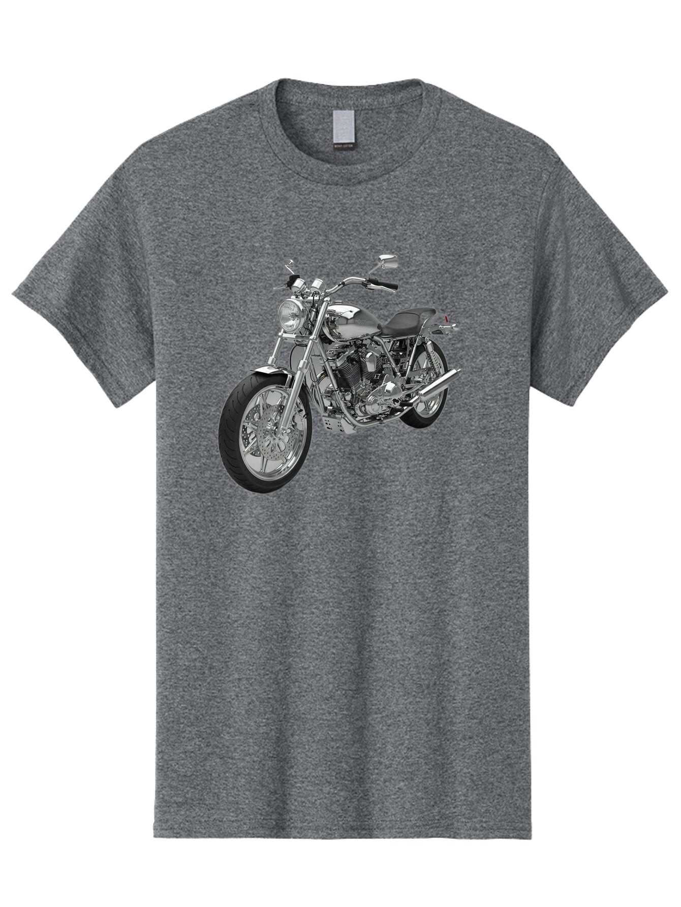 Chopper-Motorcycle-2 Men'S Graphic Tee, 100% Cotton, Comfortable Casual Summer Wear, Machine Washable, Vintage Camera, Old Camera, Antique Camera, Black Camera, Classic Photography, Photography Equipment, Nostalgic Device, Film Camera, Bao230 11
