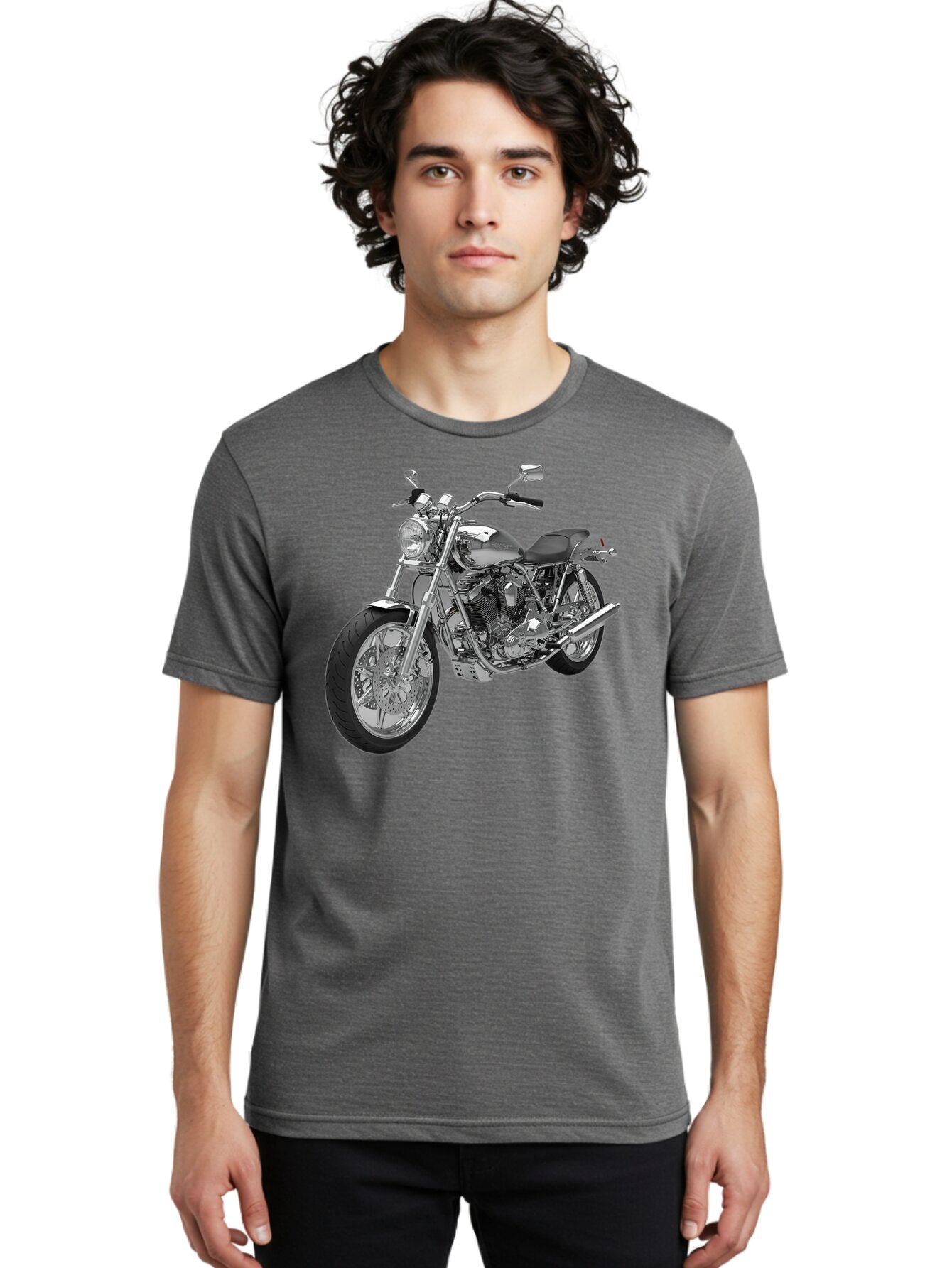 Chopper-Motorcycle-2 Men'S Graphic Tee, 100% Cotton, Comfortable Casual Summer Wear, Machine Washable, Vintage Camera, Old Camera, Antique Camera, Black Camera, Classic Photography, Photography Equipment, Nostalgic Device, Film Camera, Bao230 27